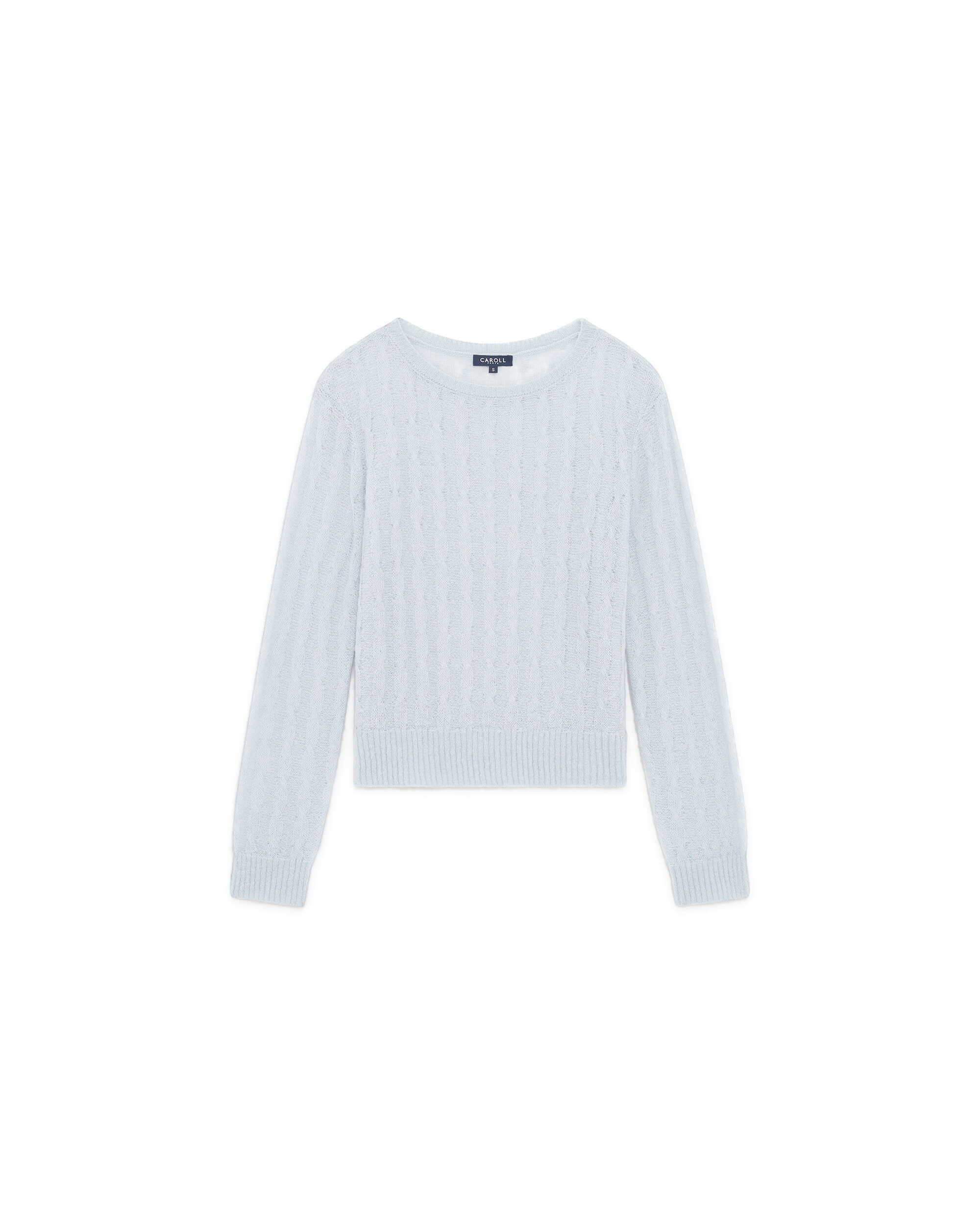 Jersey de mujer con escote redondo - Caroll - Azul grisáceo Azul grisáceo-4
