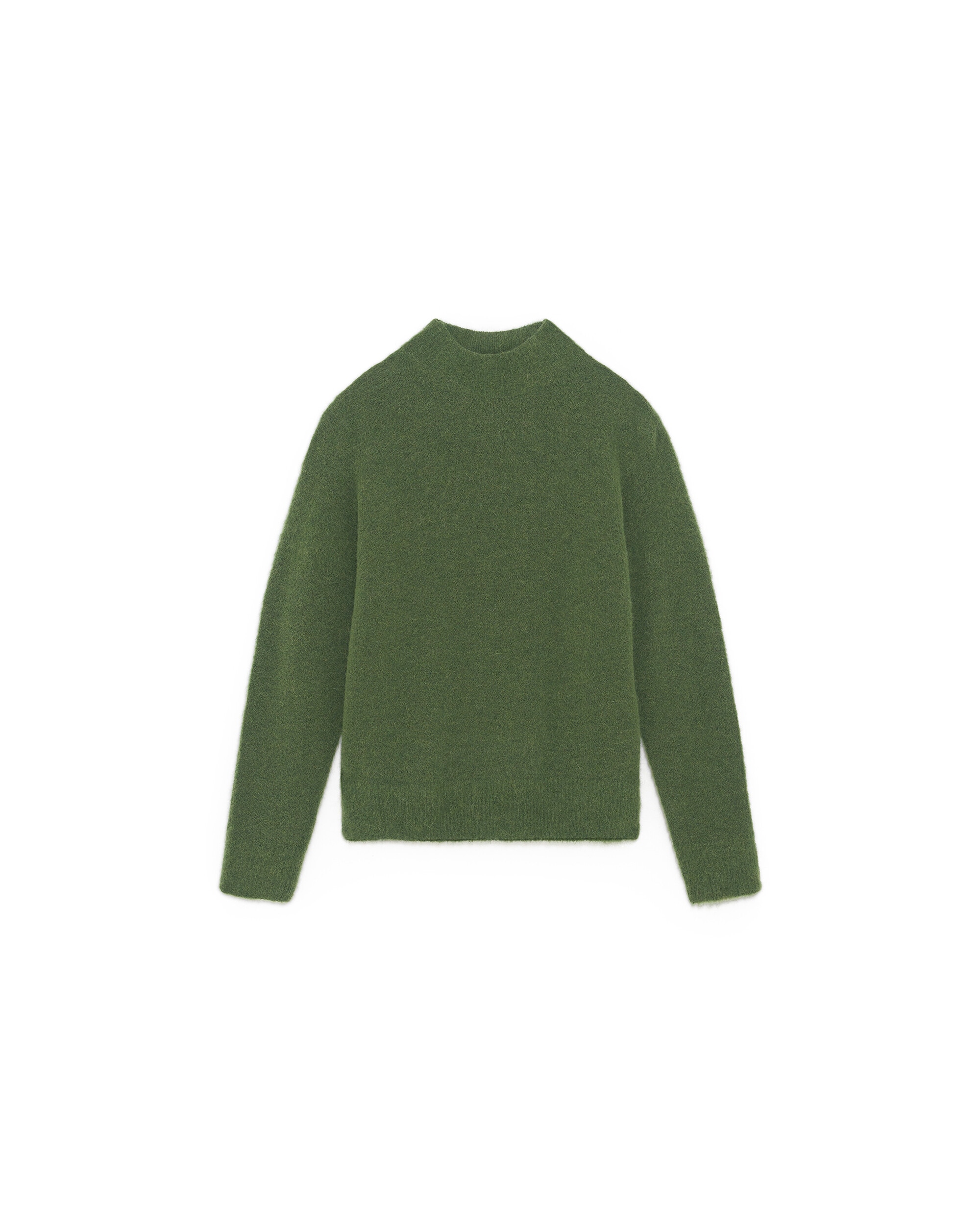 Jersey de mujer en lana y alpaca - Caroll - Verde Verde-4