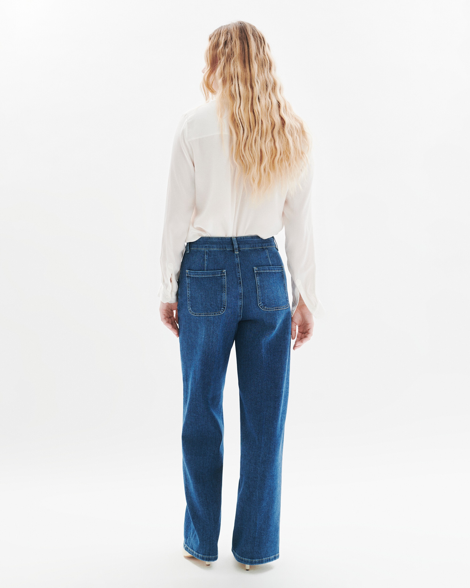 Pantalón vaquero de mujer corte loose - Caroll - Azul Azul-2