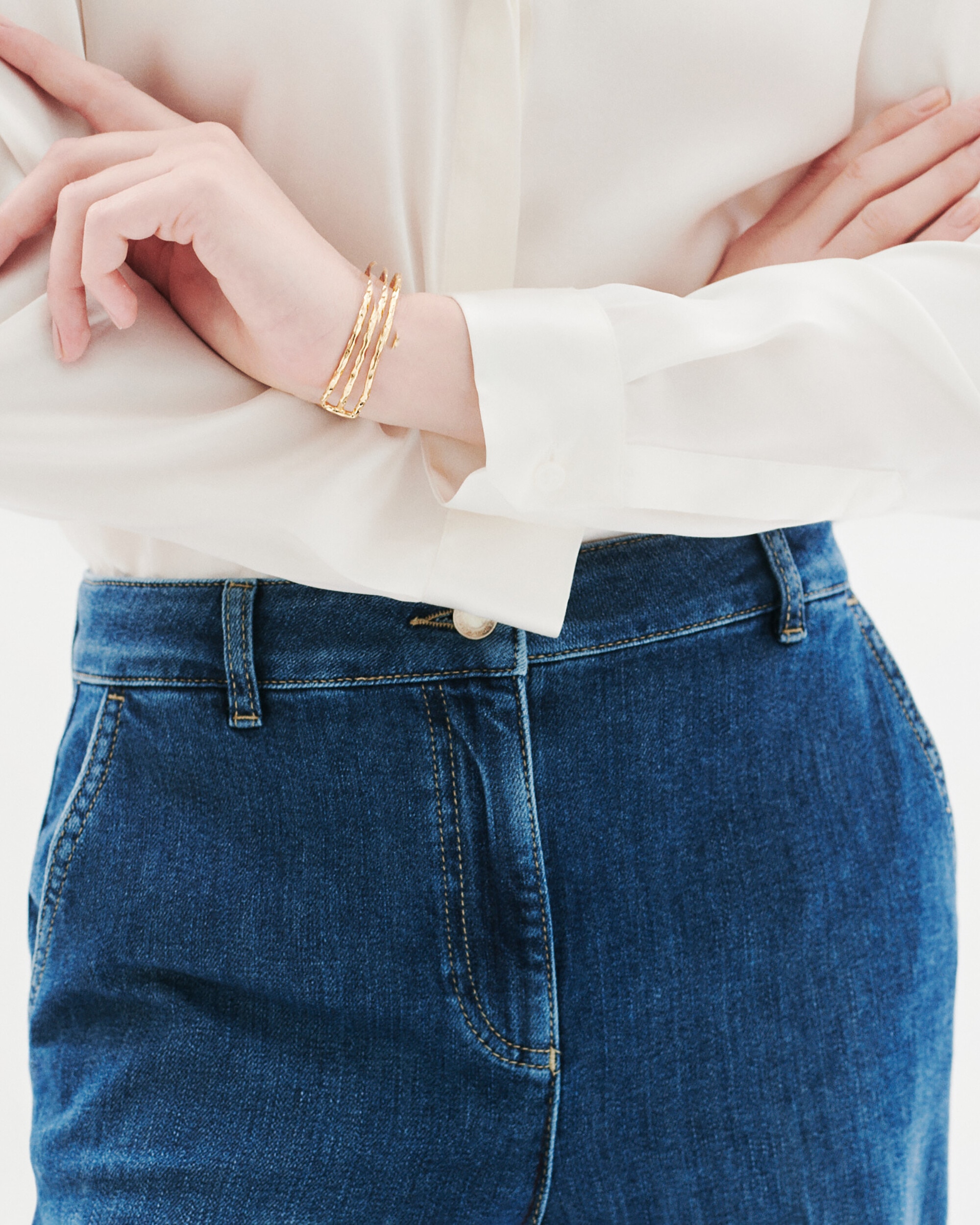 Pantalón vaquero de mujer corte loose - Caroll - Azul Azul-3