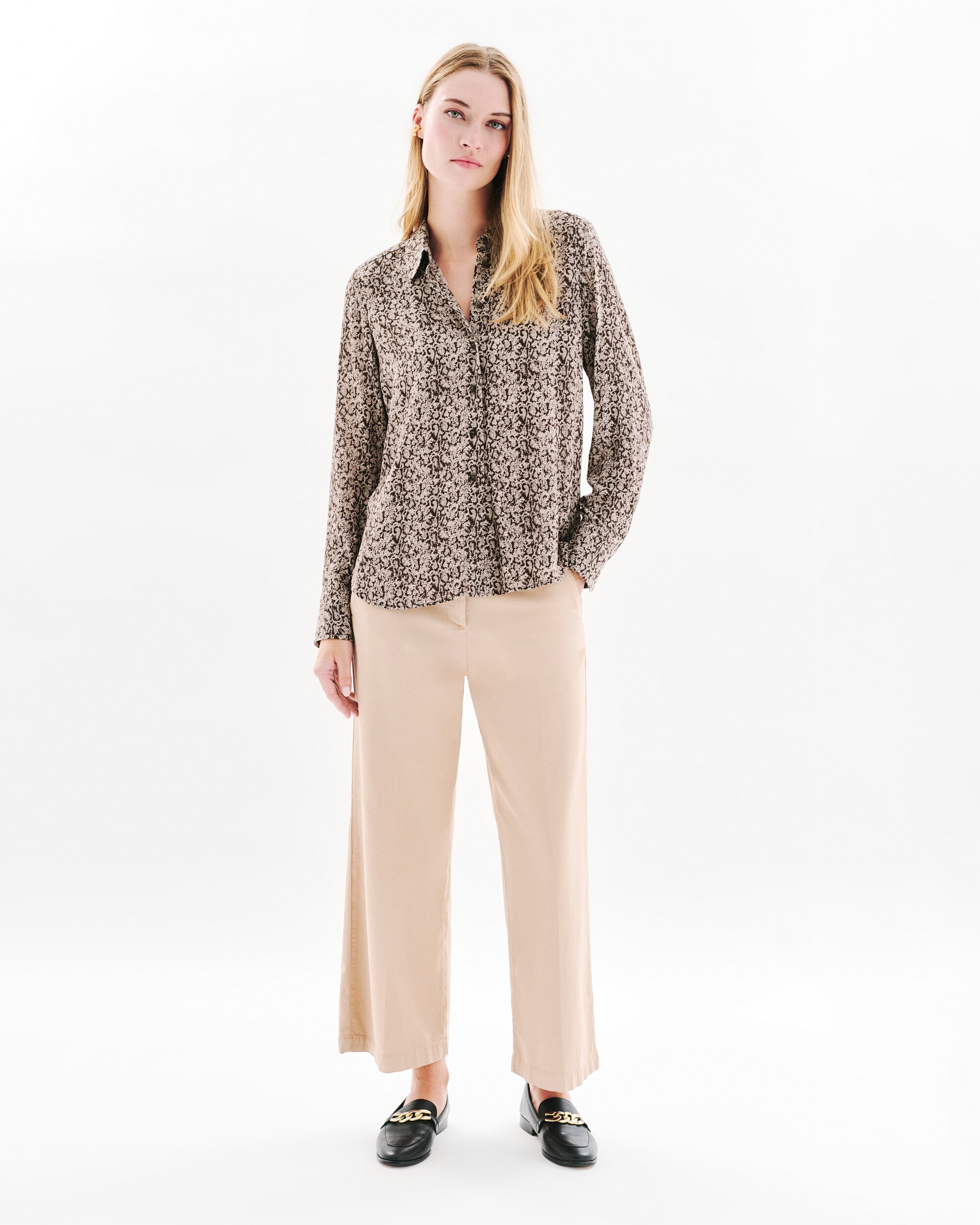 Camisa de mujer con estampado floral - Caroll - Multicolor Multicolor-1
