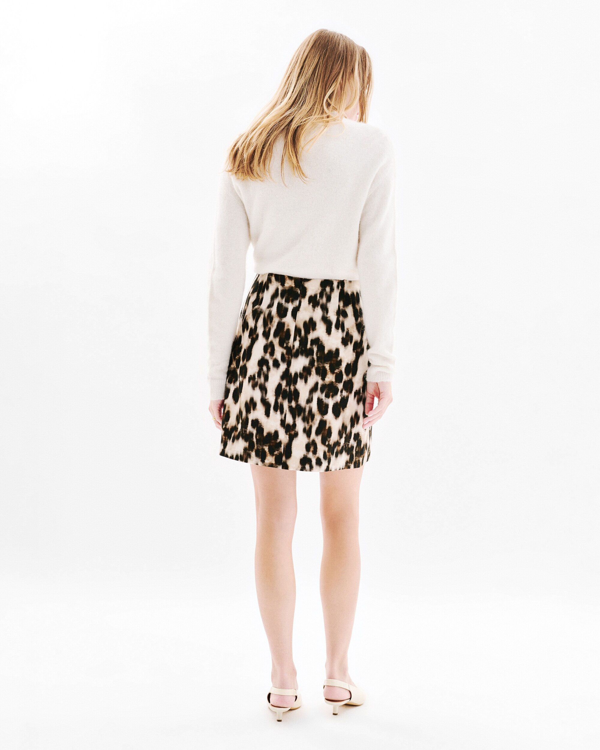 Falda corta con animal print - Caroll - Multicolor Multicolor-2