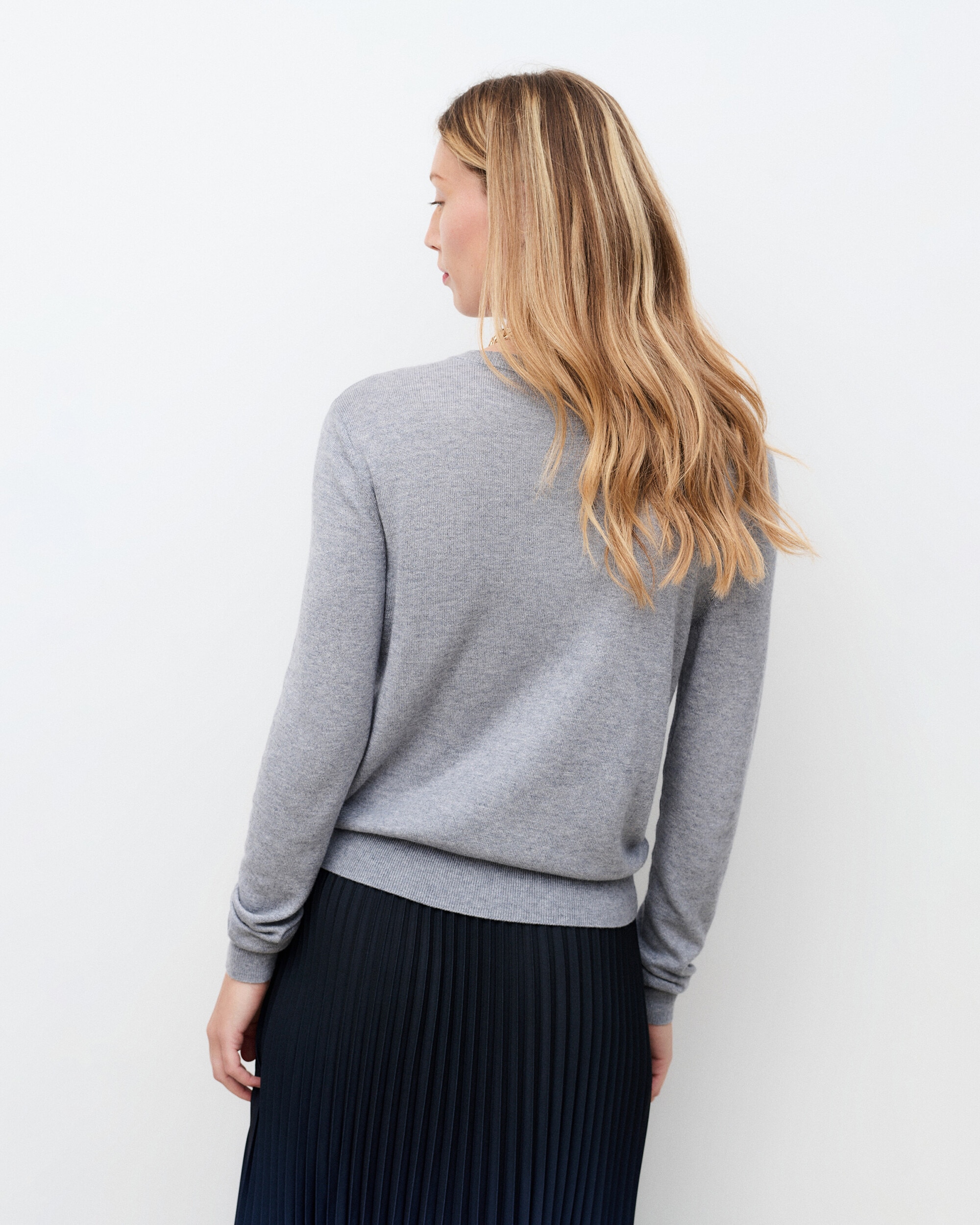 Cárdigan de mujer con cuello redondo - Caroll - Gris Gris-2