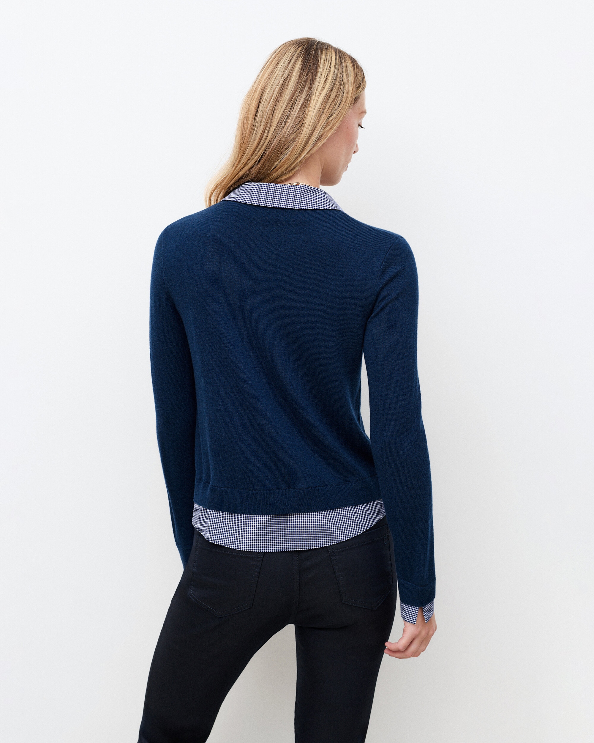 Cárdigan de mujer con cuello camisero - Caroll - Azul Azul-2