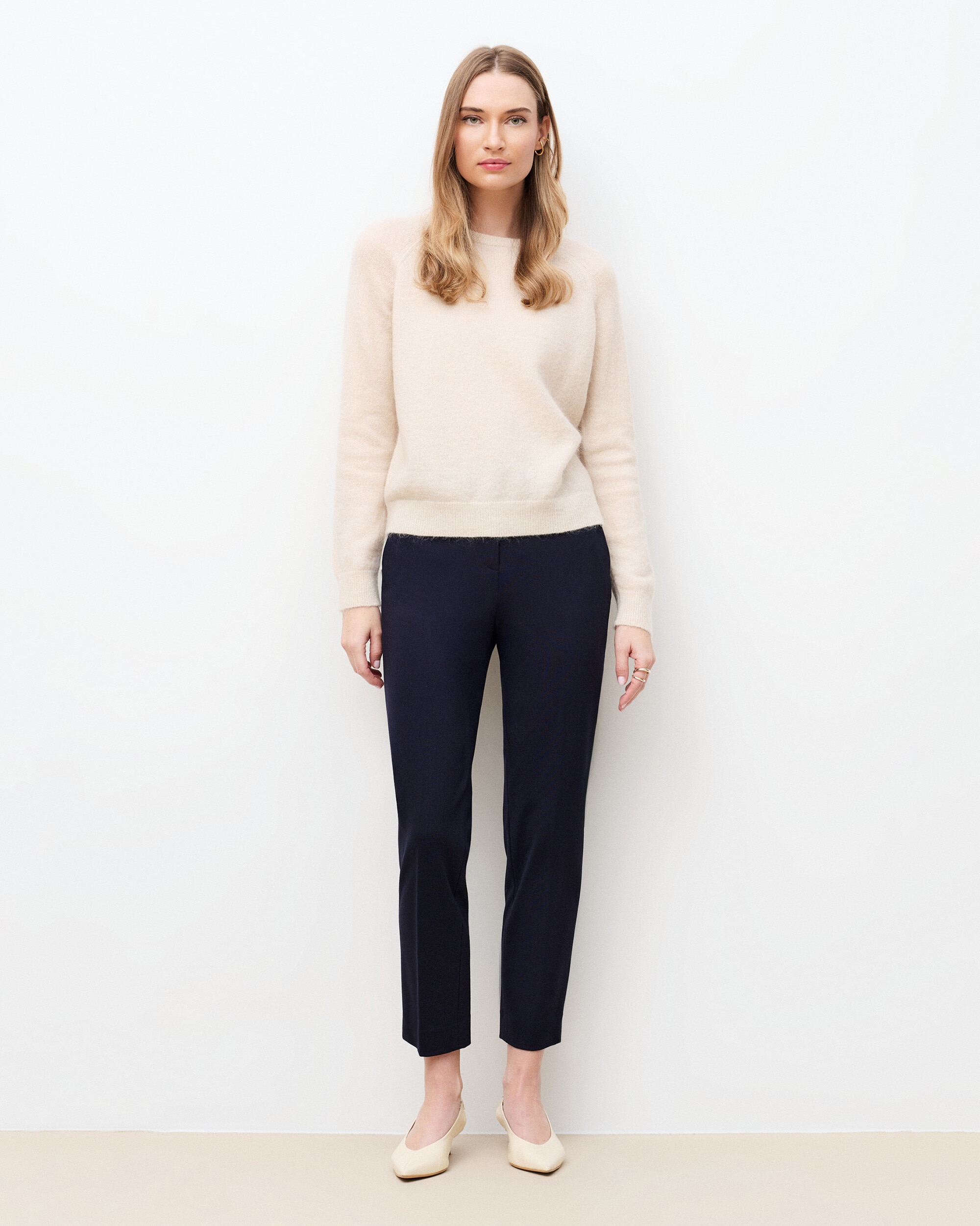 Caroll - Jersey de mujer con cuello redondo en lana.
