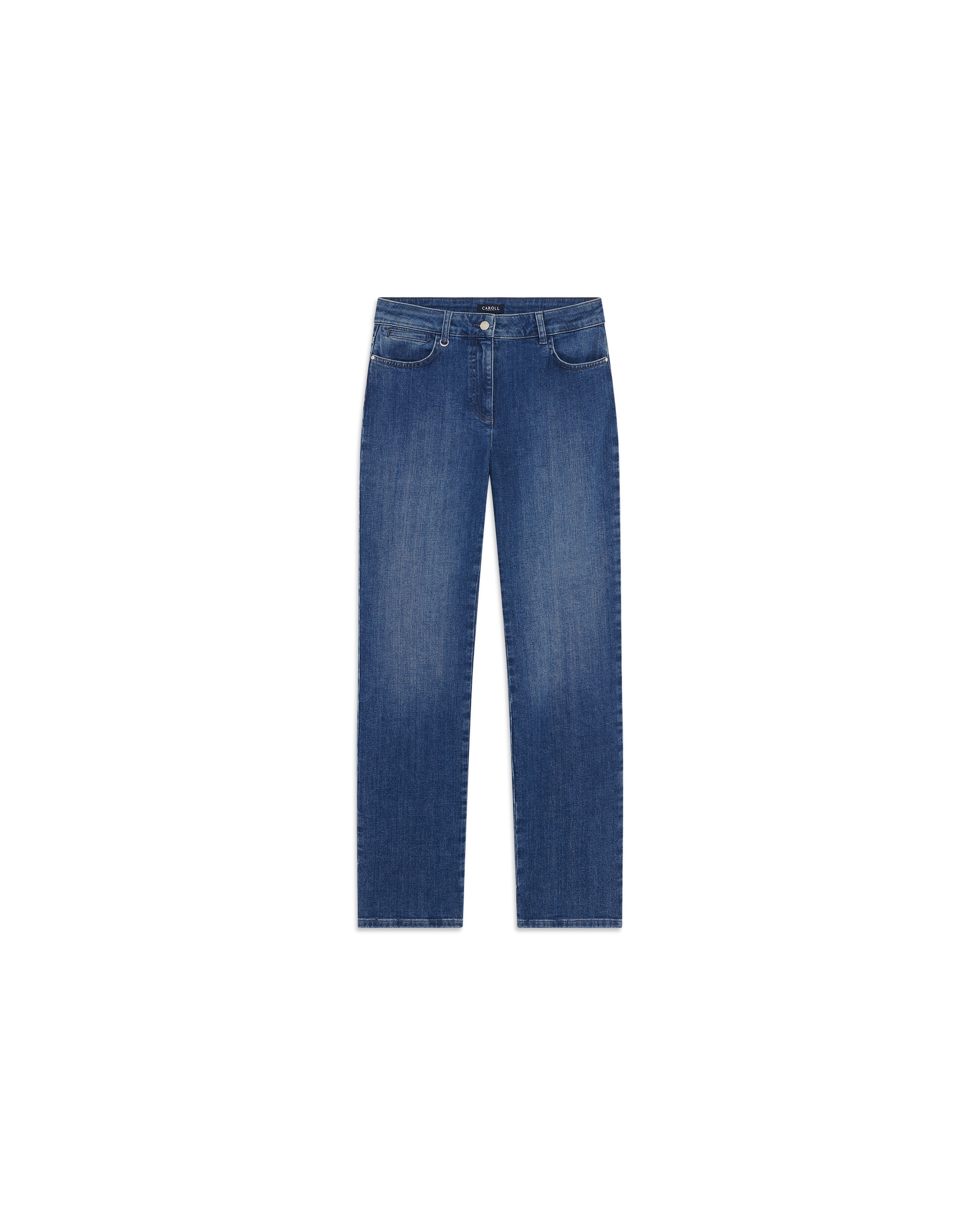 Vaqueros de mujer de corte recto - Caroll - Azul claro Azul claro-4