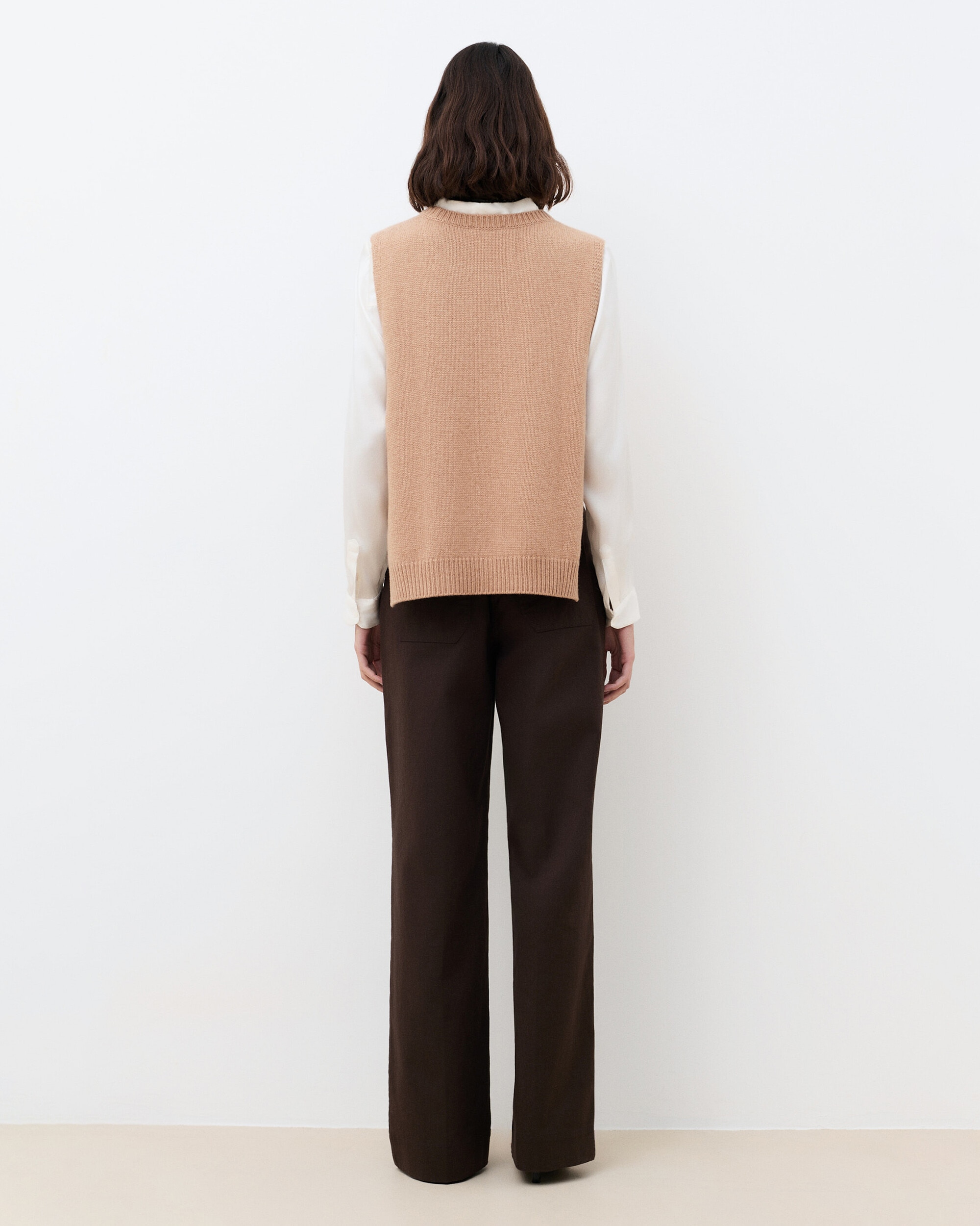 Imagen 2 de Chaleco de mujer en punto de lana y cashmere - Caroll - Negro Negro
