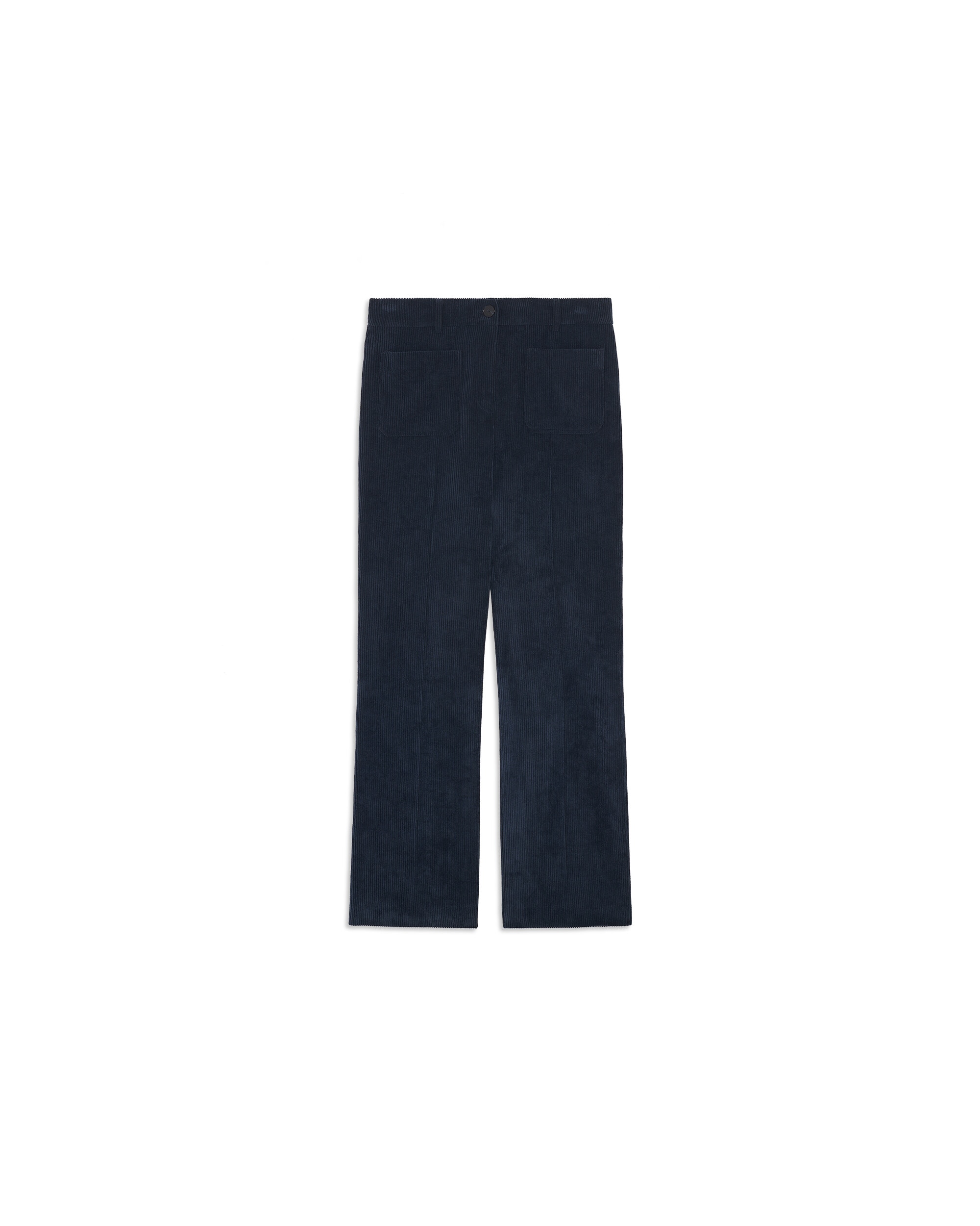 Pantalones de pana de mujer con bolsillos - Caroll - Azul marino Azul marino-4