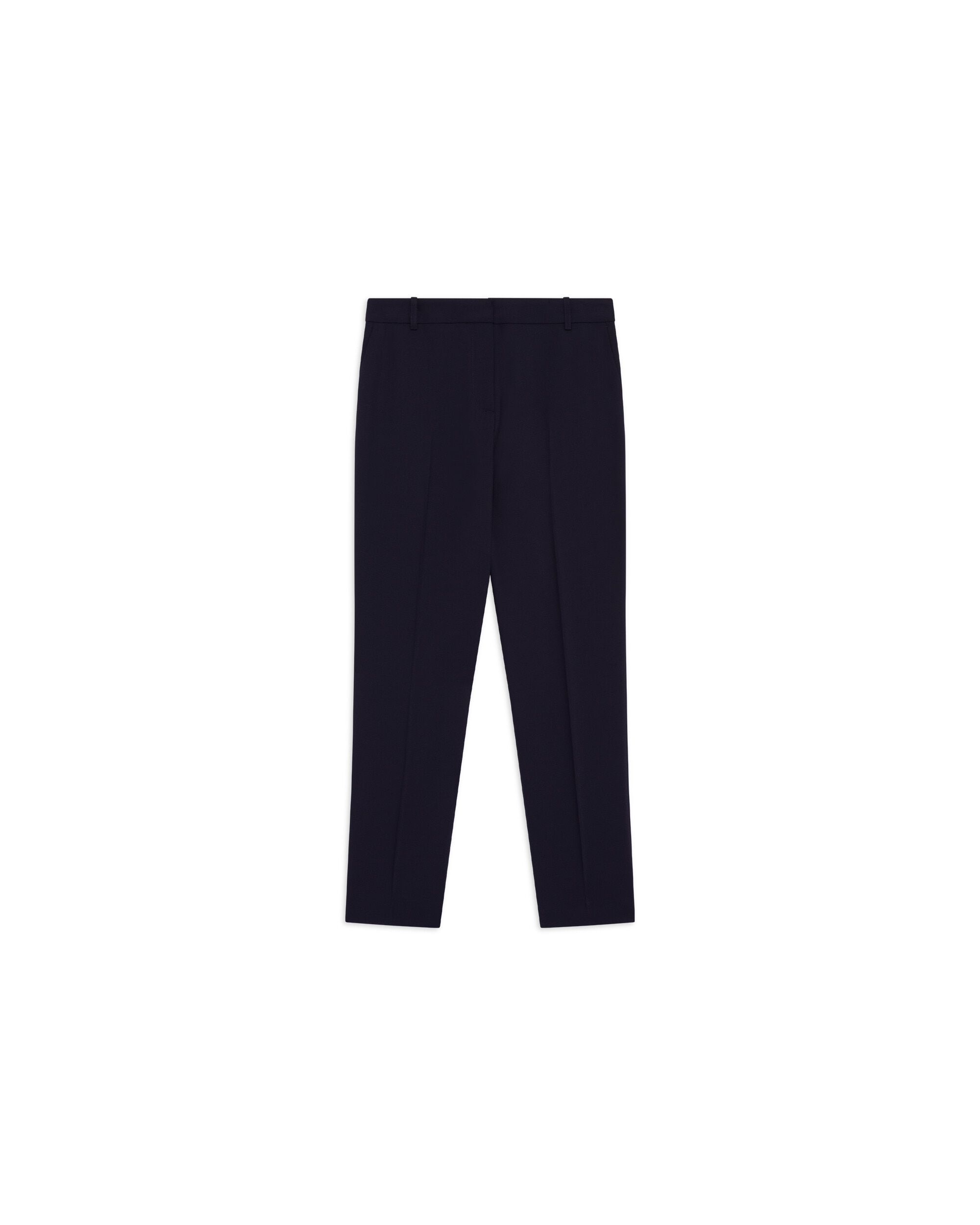 Pantalón de mujer de tiro alto con pinzas - Caroll - Azul marino Azul marino-4