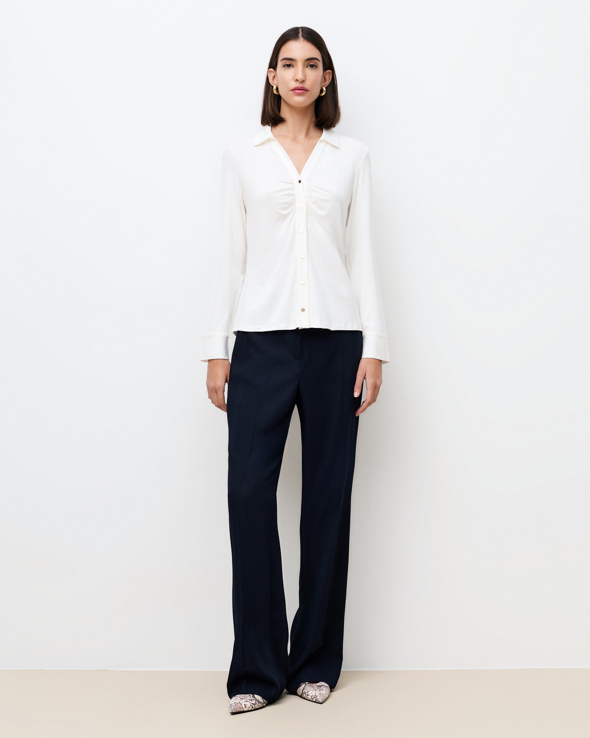 Caroll - Camisa de mujer con botones a contraste.