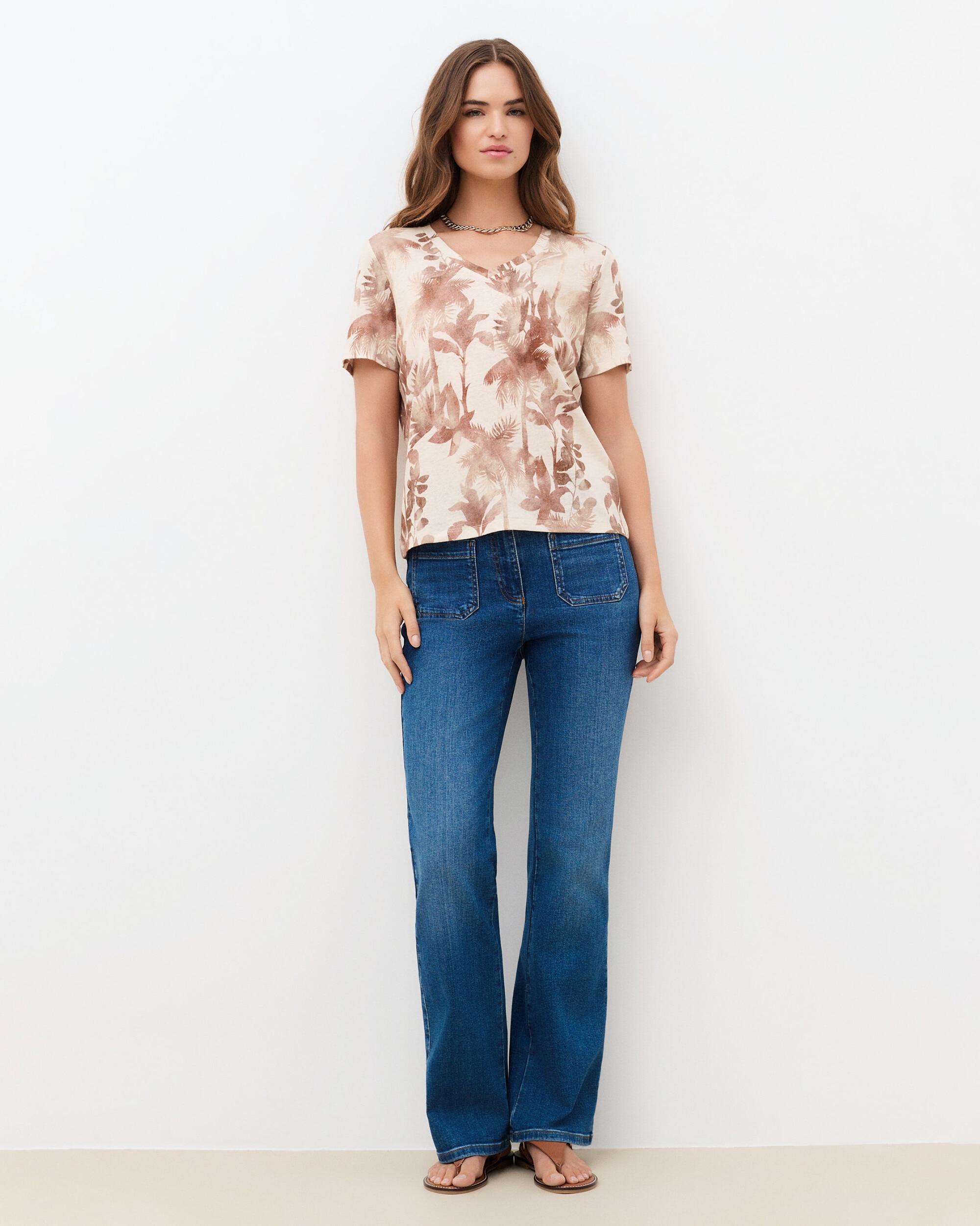 Caroll - Camiseta de mujer con manga corta y estampado.