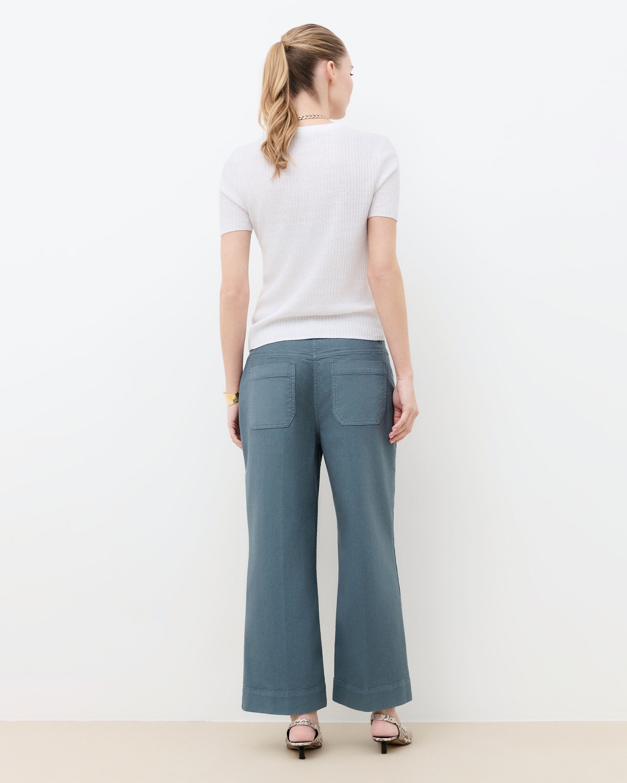 Camiseta de mujer de punto ligero con cordones - Caroll - Blanco Blanco-2