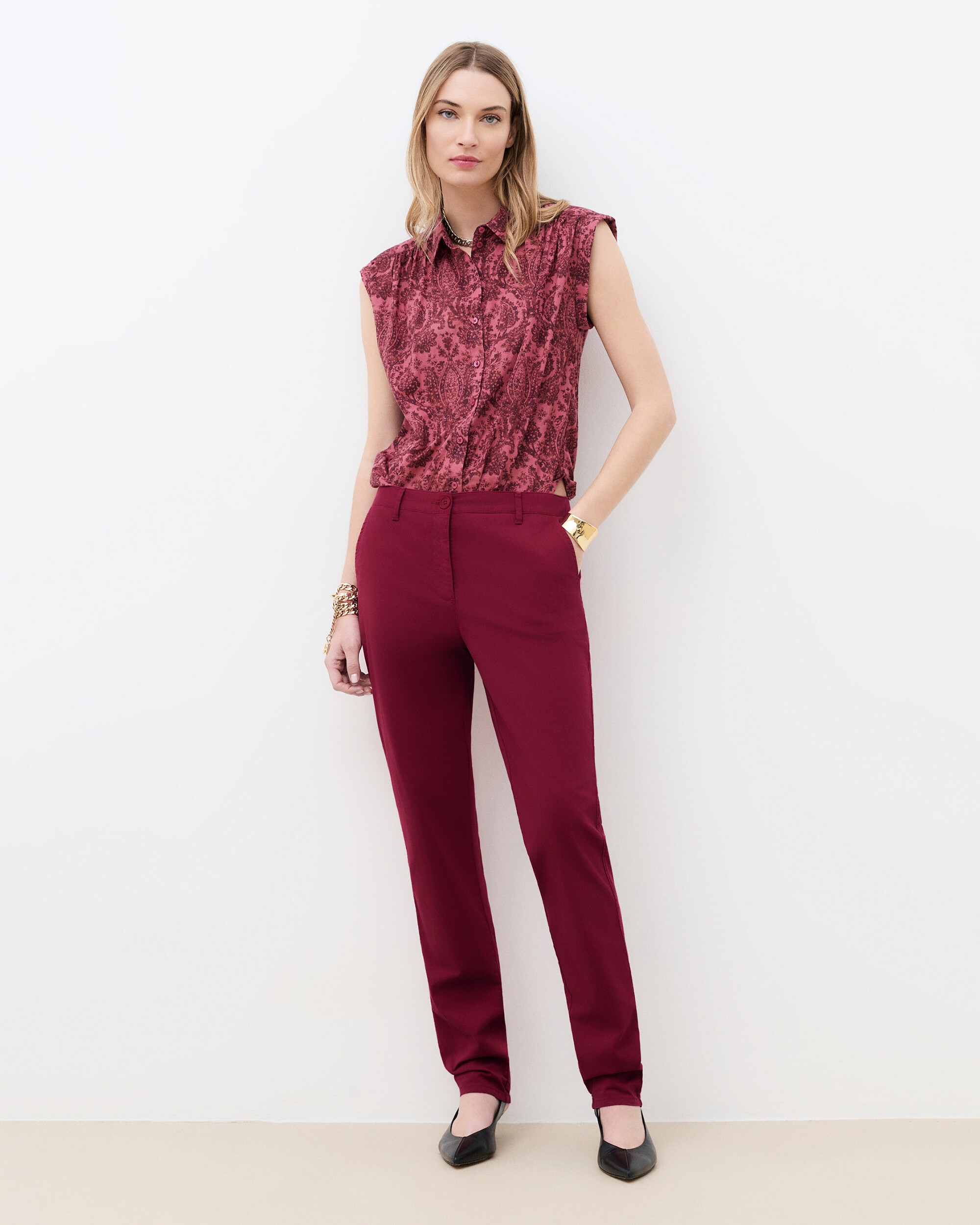 Caroll - Pantalón recto de mujer.