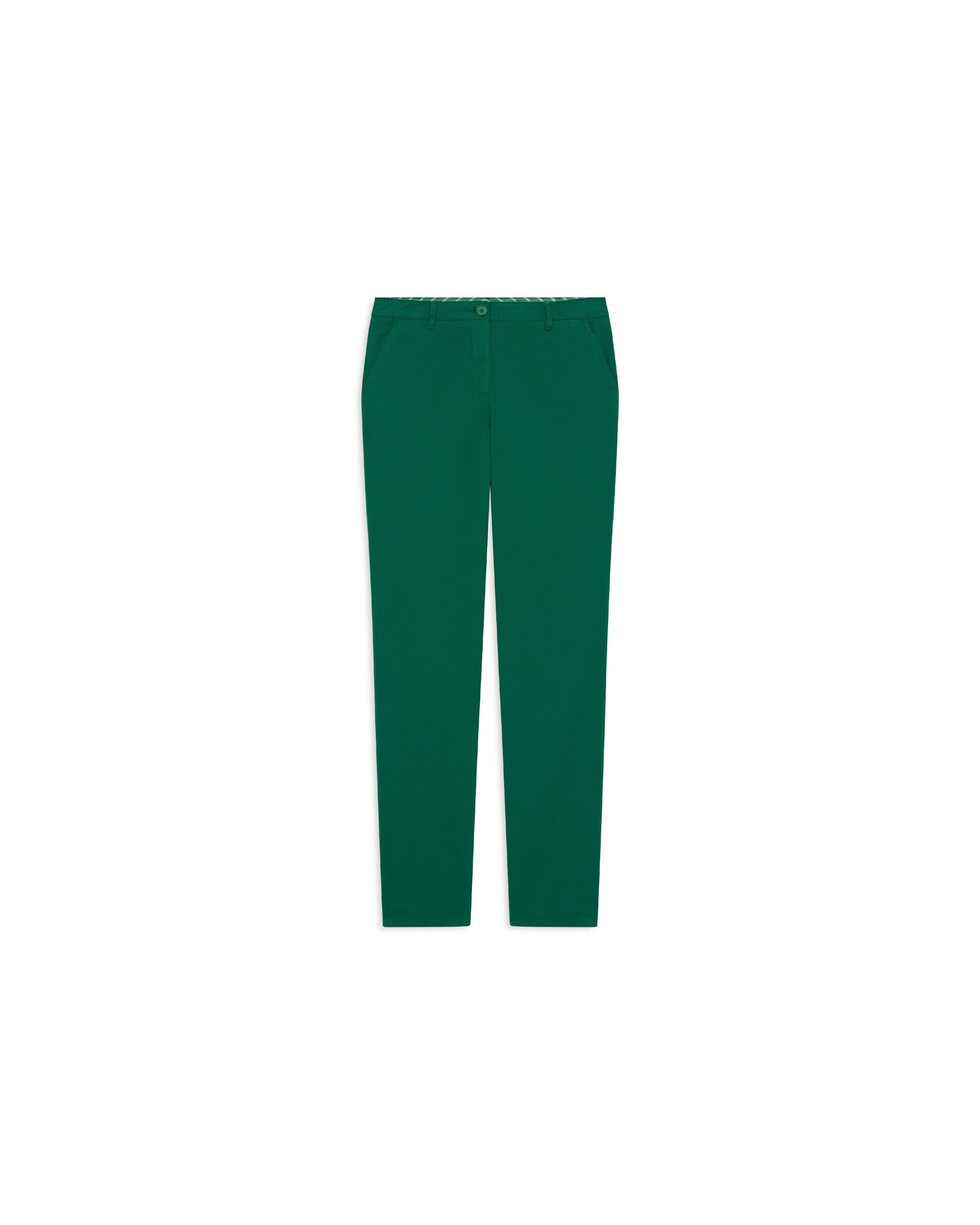 Pantalón de mujer de tiro alto en corte slim - Caroll - Verde Verde-4