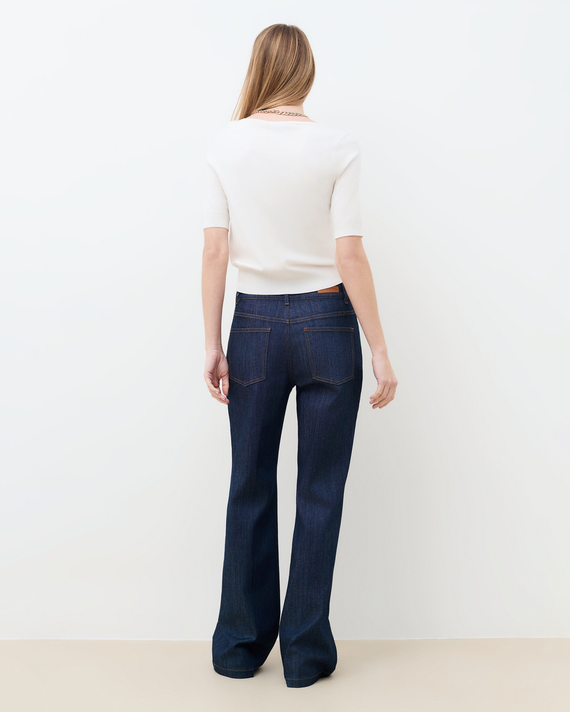 Vaquero de mujer ancho de mujer con cierre con hebilla - Caroll - Azul denim Azul denim-2