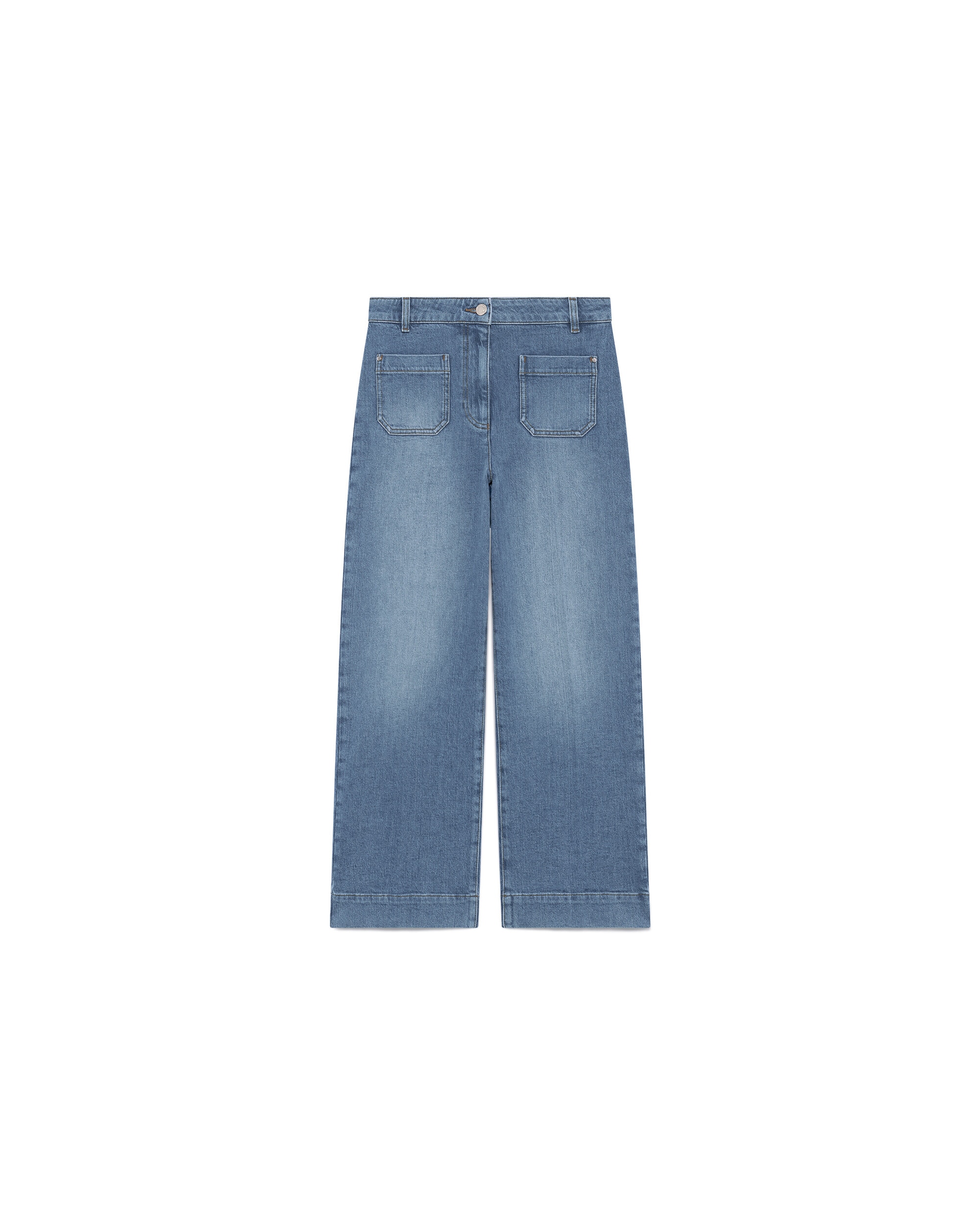 Pantalón vaquero de mujer corte tobillero - Caroll - Azul Azul-4