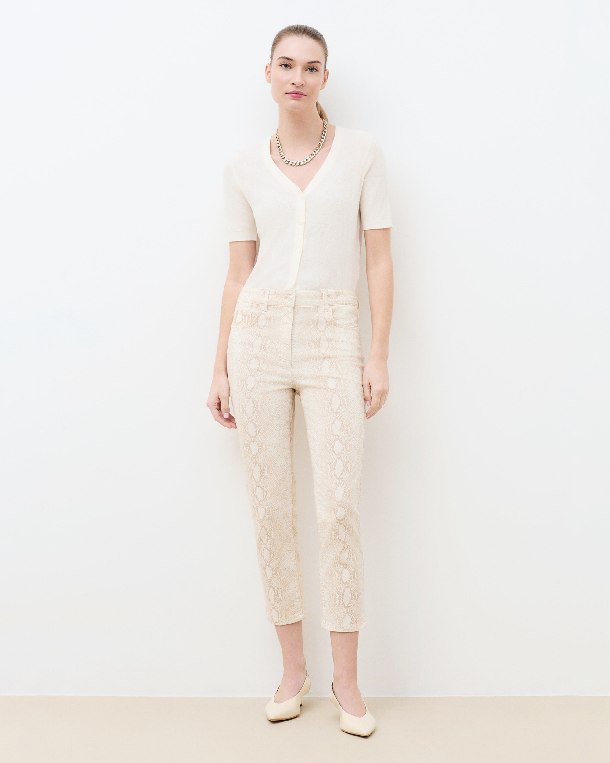 Caroll - Pantalón de mujer corte skinny tobillero.