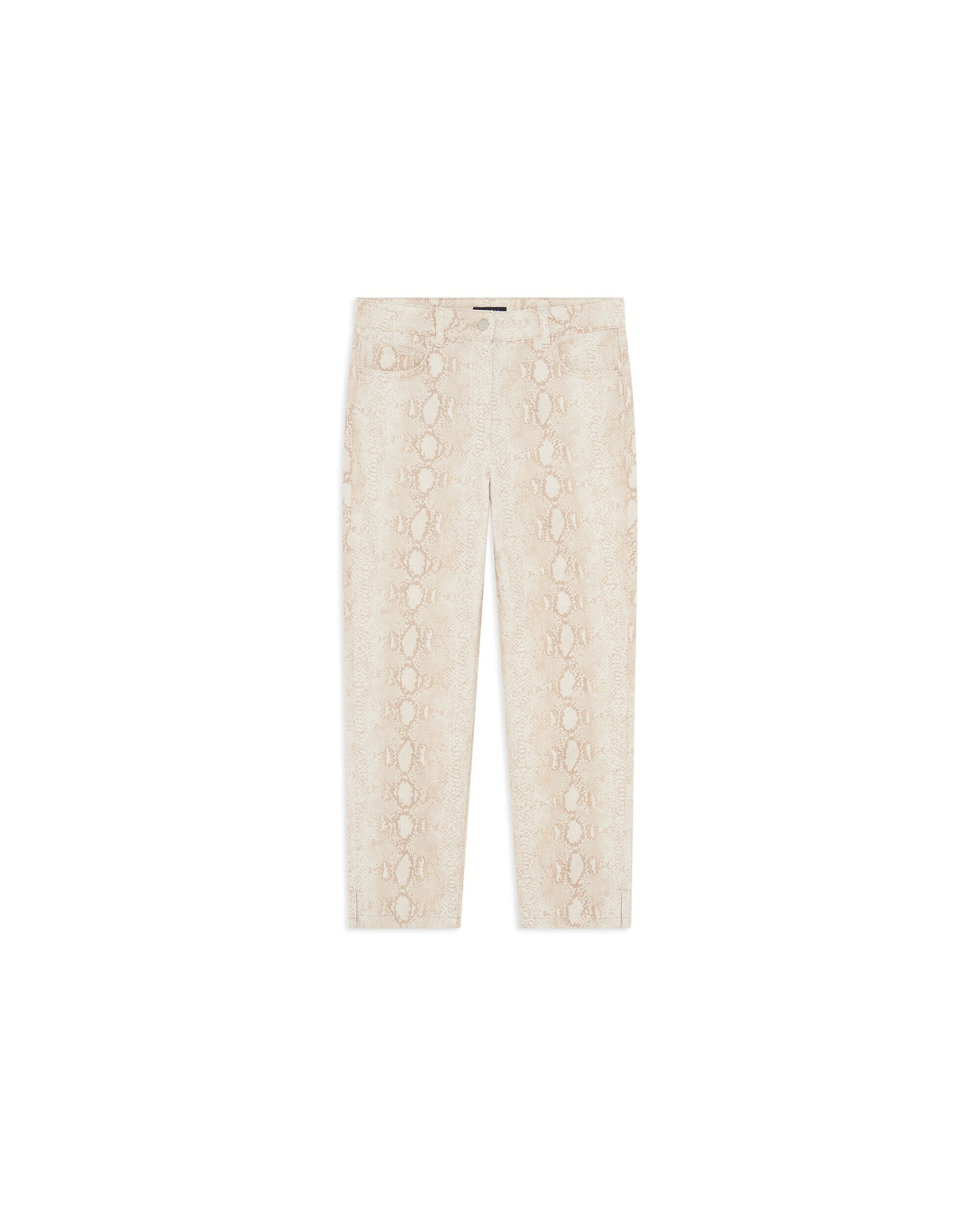Pantalón de mujer corte skinny tobillero - Caroll - Beige Beige-4