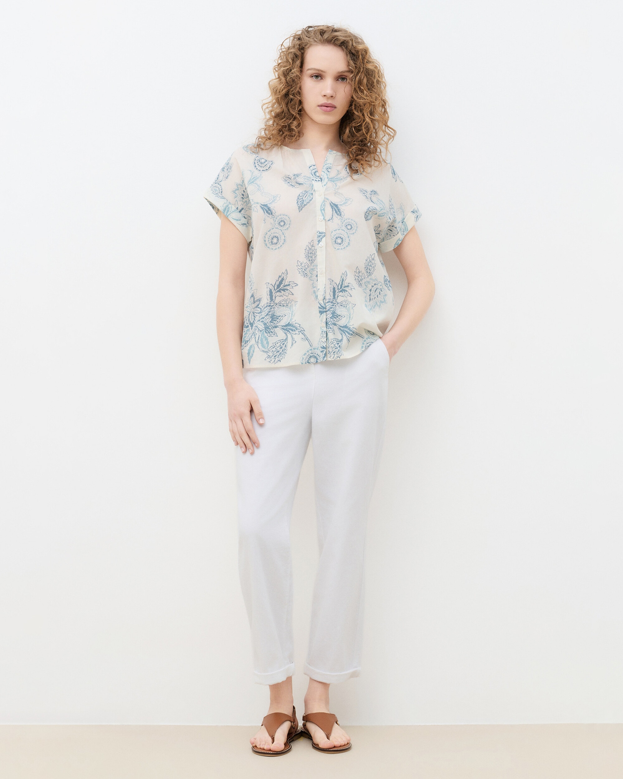Caroll - Camisa de mujer con manga corta y estampado.