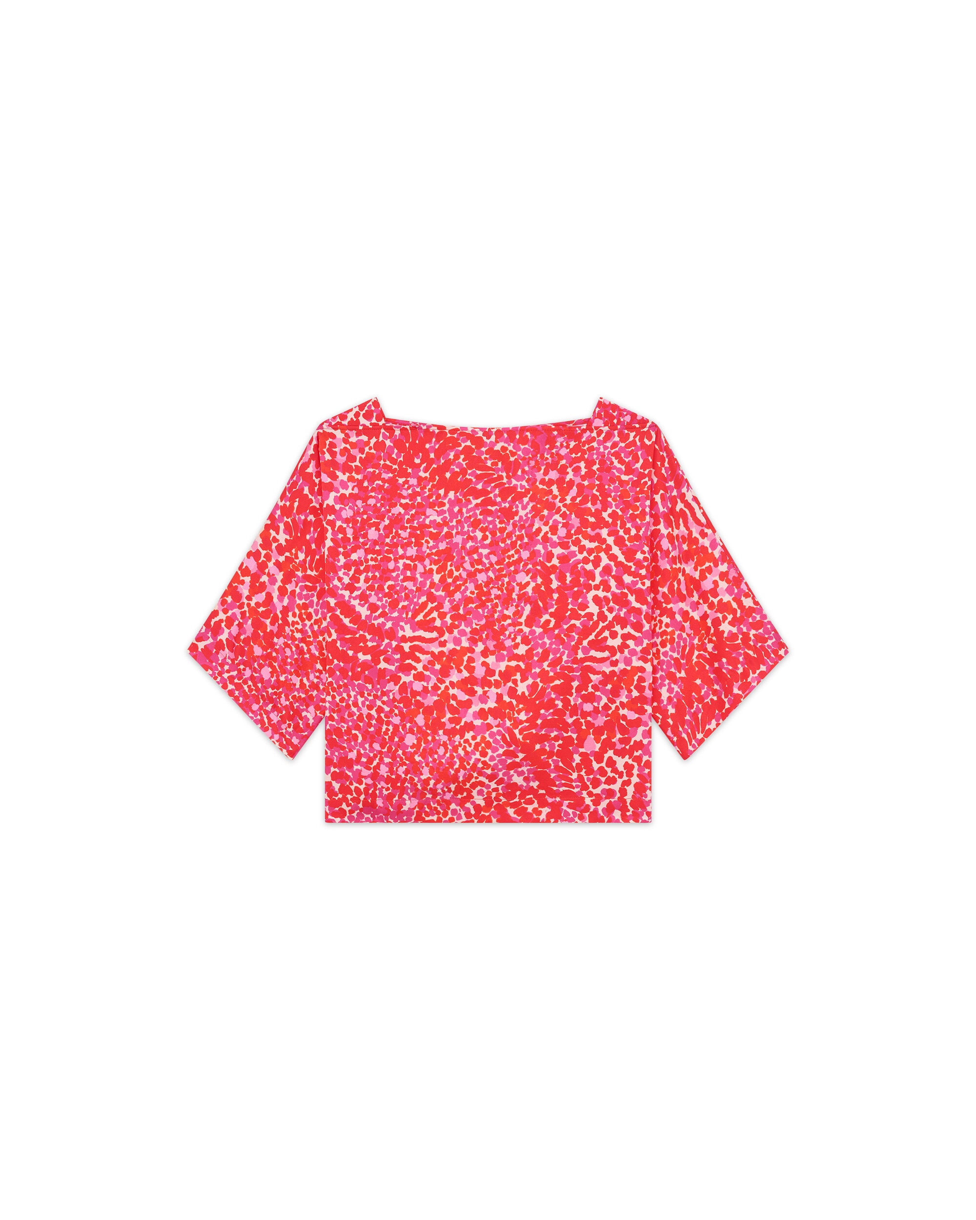 Blusa de mujer con estampado fantasia - Caroll - Rosa Rosa-4
