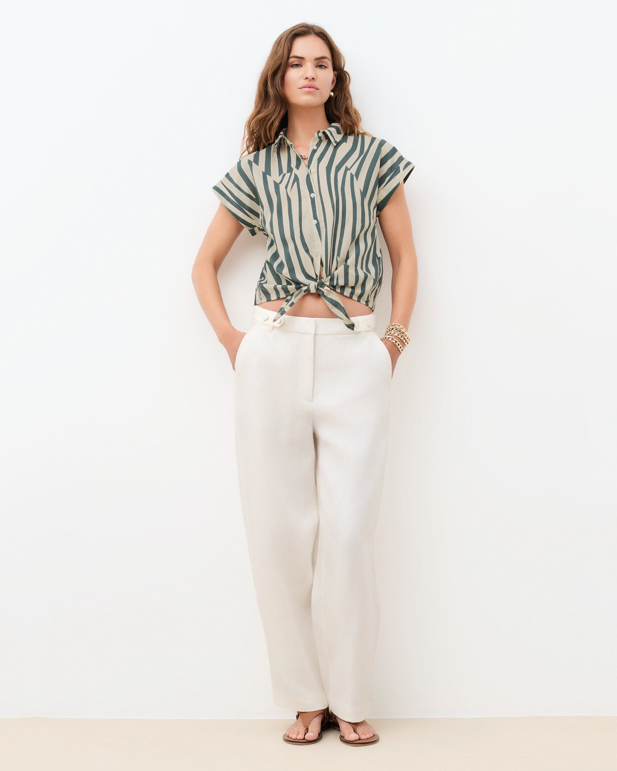 Caroll - Camisa de mujer con estampado de rayas.