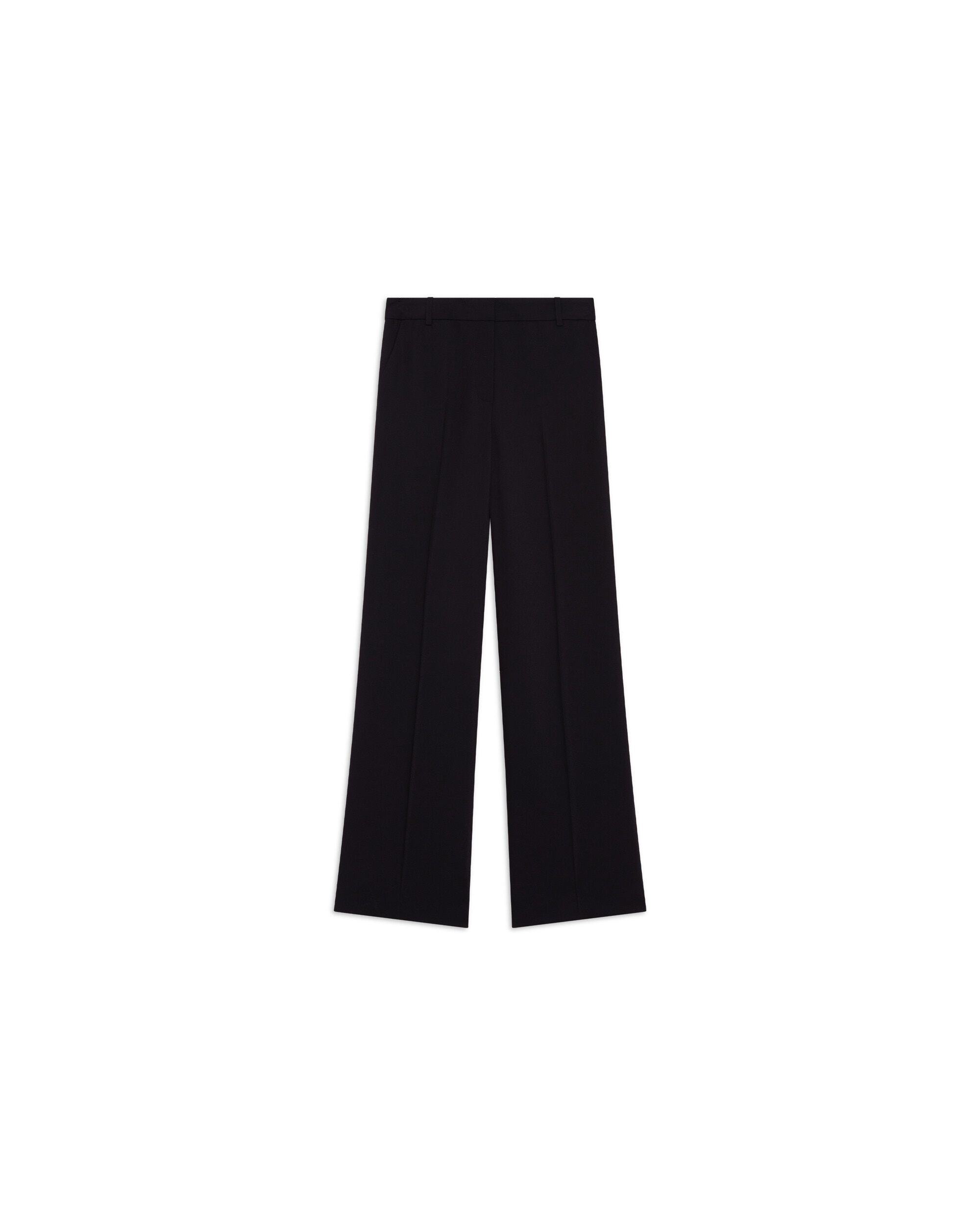 Pantalón ancho de mujer con pinzas - Caroll - Negro Negro-4