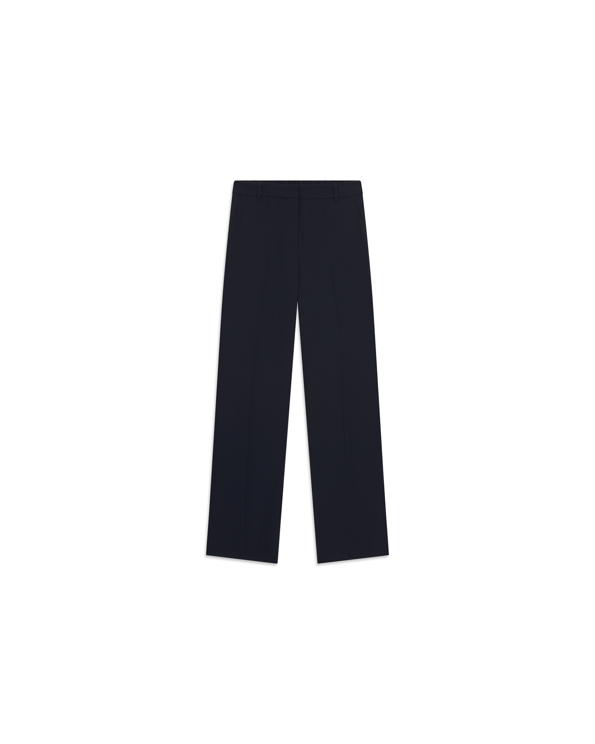 Pantalón ancho de mujer con pinzas - Caroll - Azul marino Azul marino-4