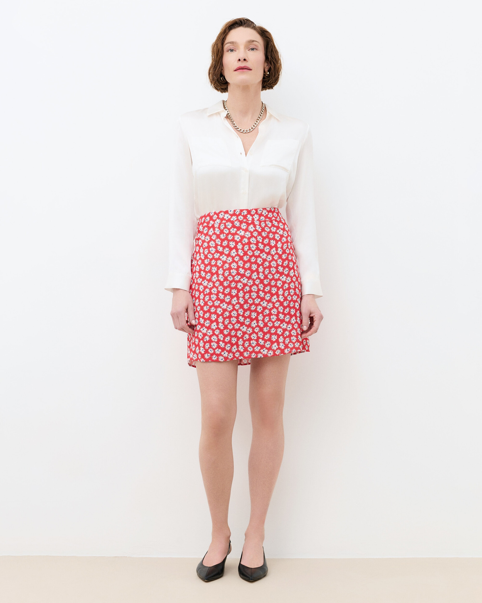 Caroll - Falda corta con con estampado floral.