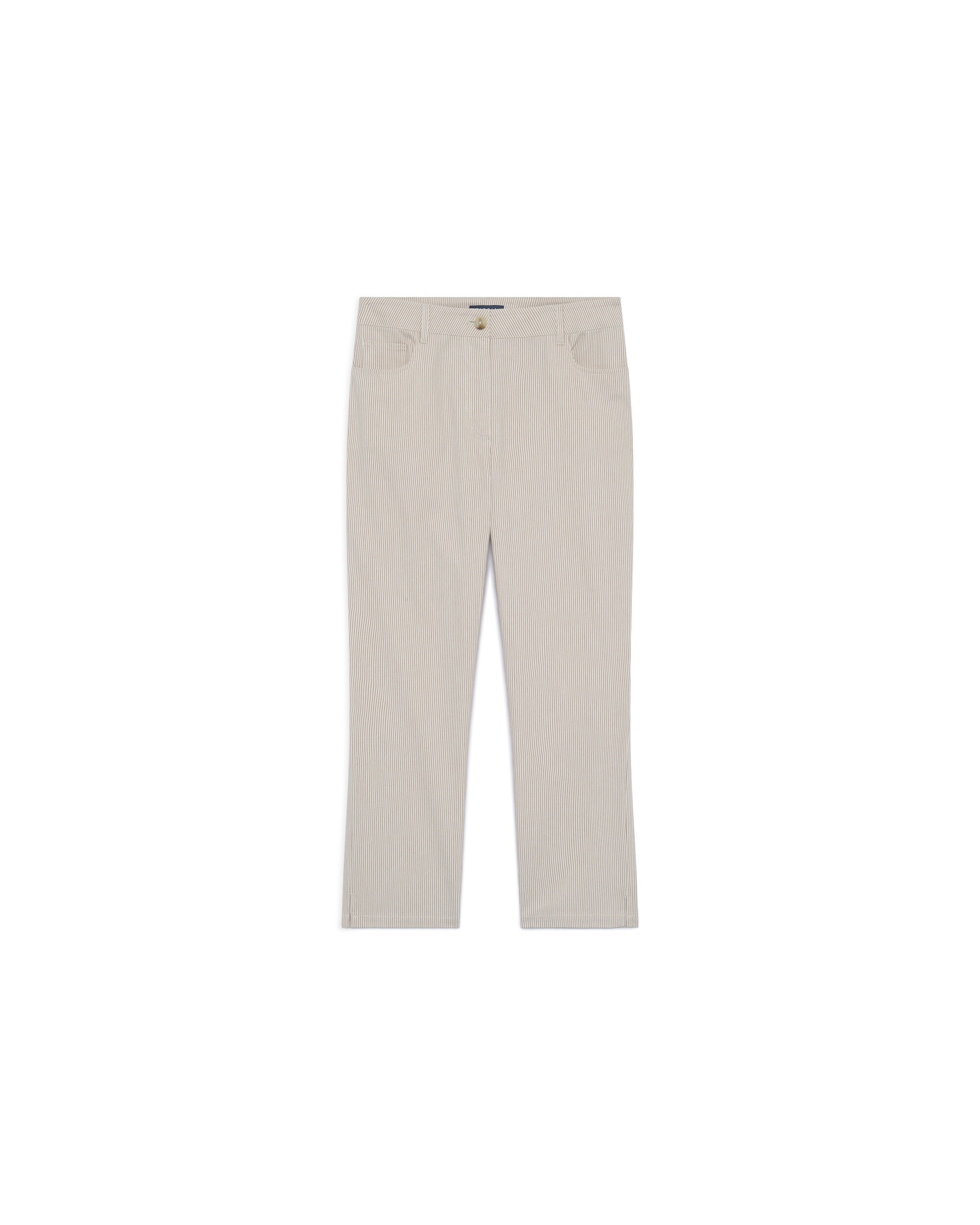 Pantalón de mujer corte skinny tobillero - Caroll - Beige Beige-3