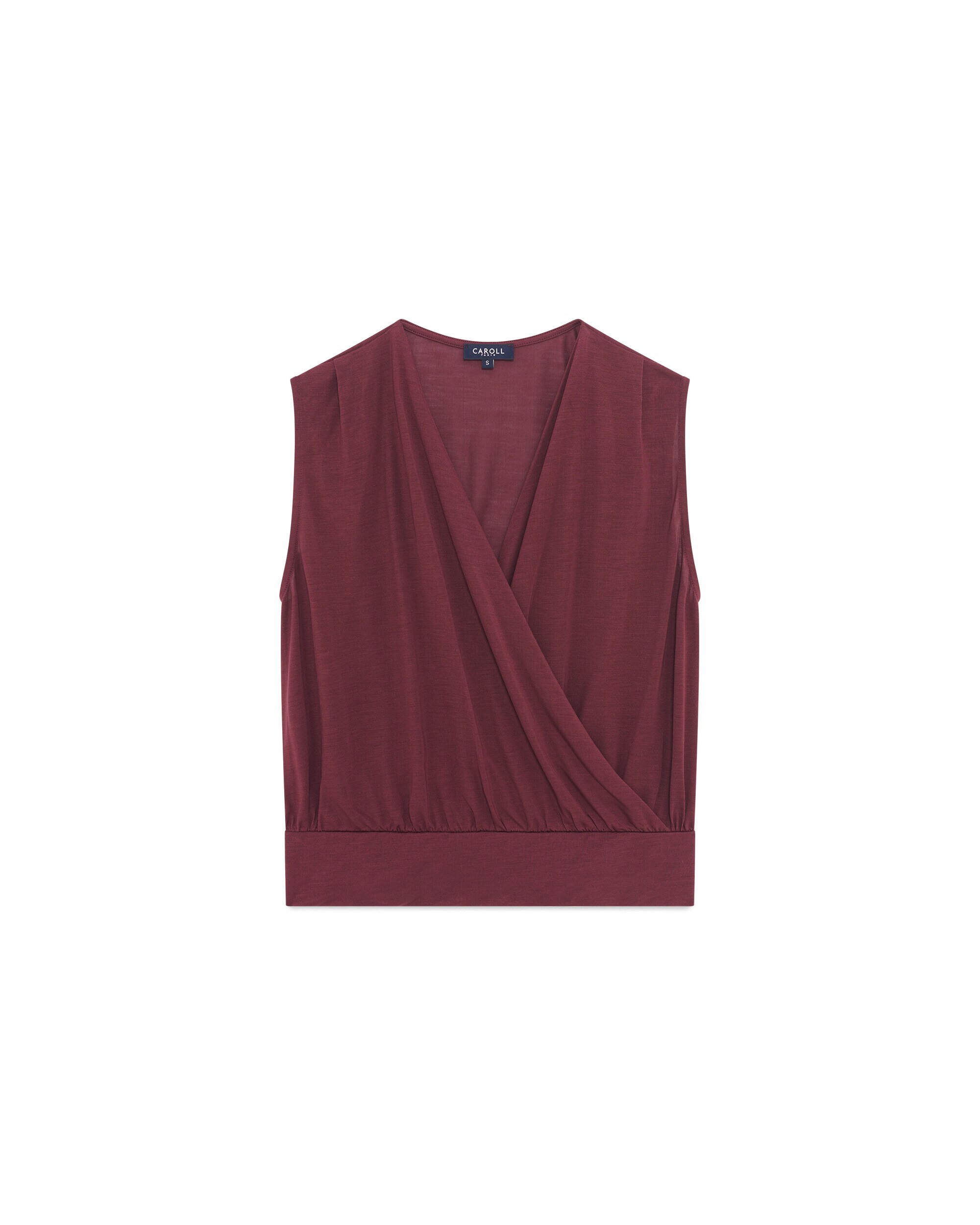 Camiseta de mujer sin mangas con escote pico - Caroll - Morado Morado-4