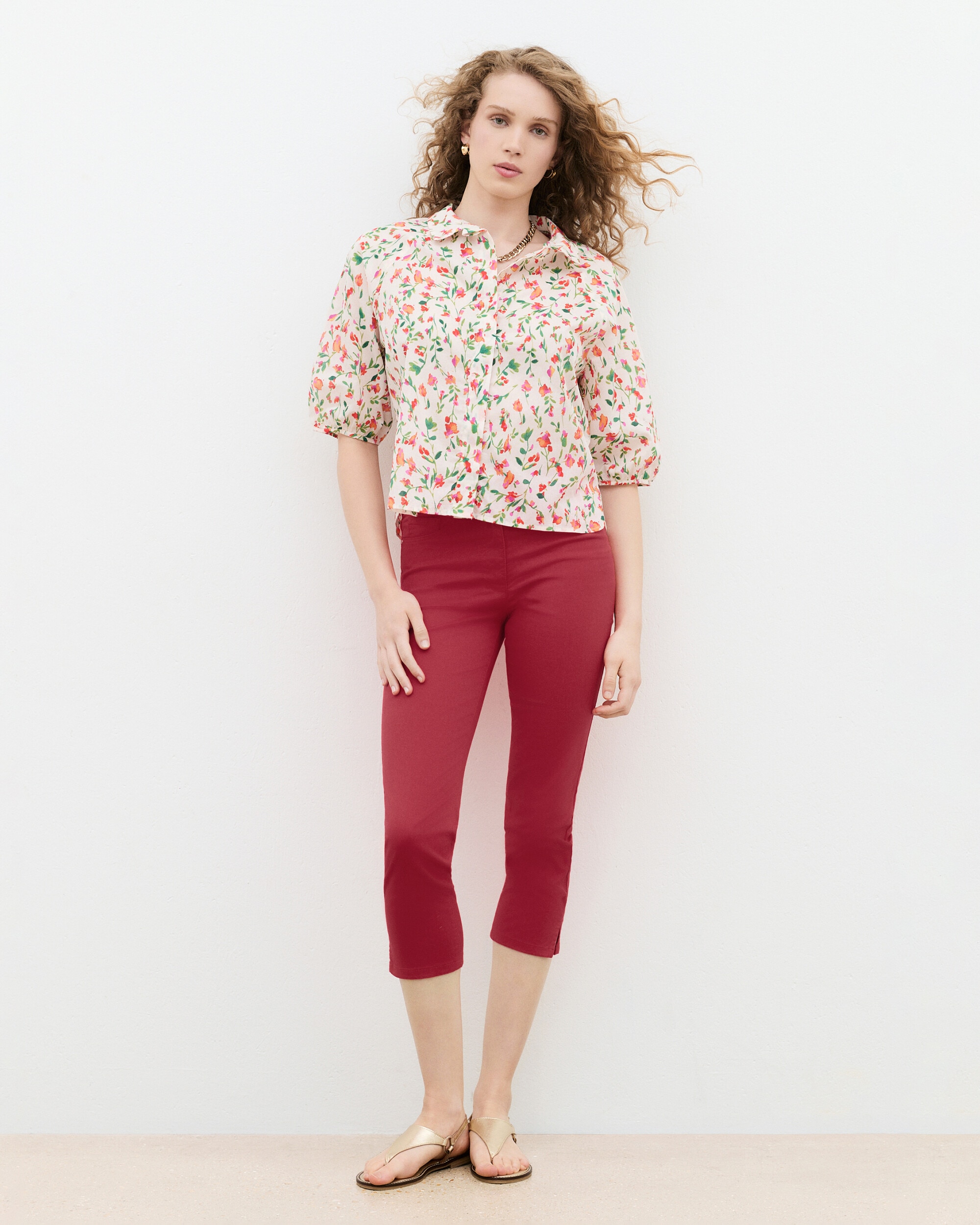 Blusa de mujer con estampado floral - Caroll - Multicolor Multicolor-1