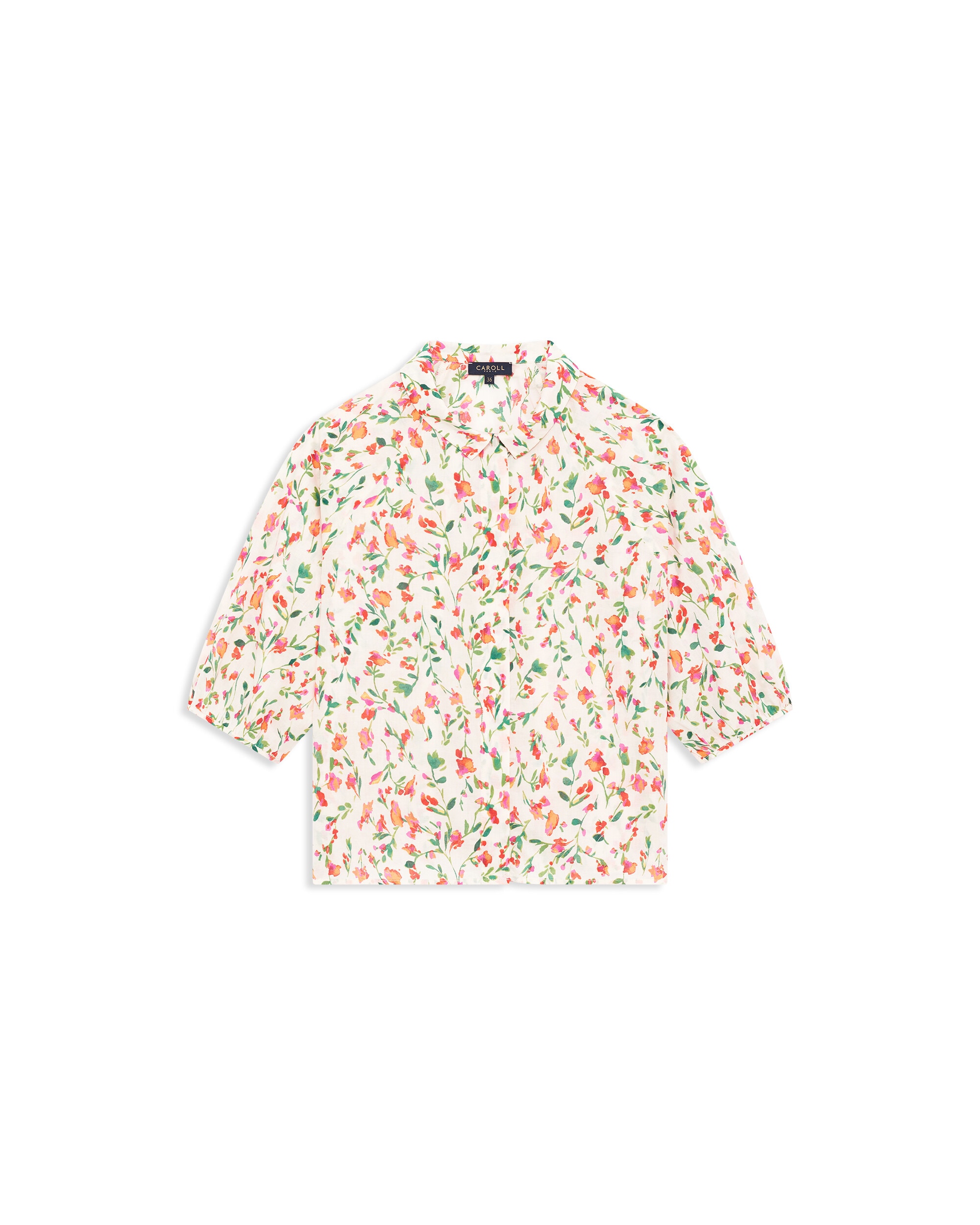 Blusa de mujer con estampado floral - Caroll - Multicolor Multicolor-4