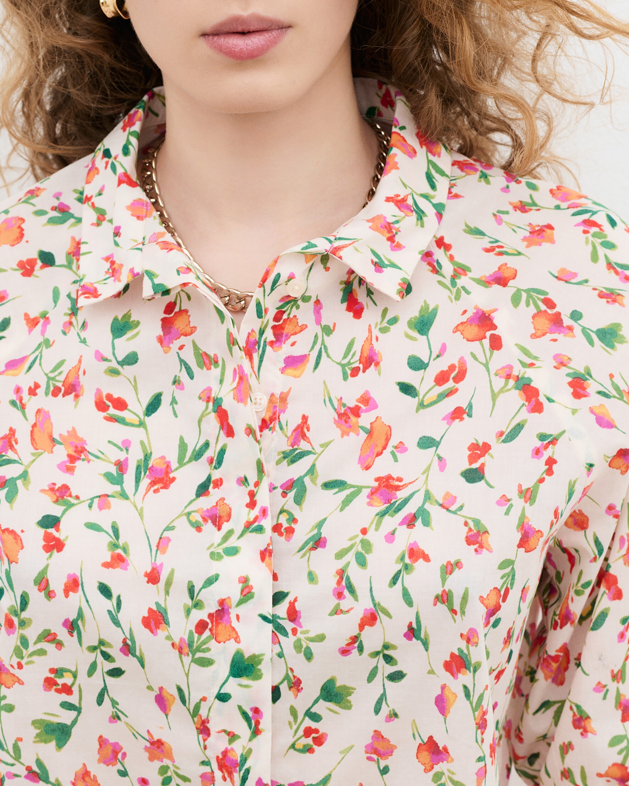 Blusa de mujer con estampado floral - Caroll - Multicolor Multicolor-3