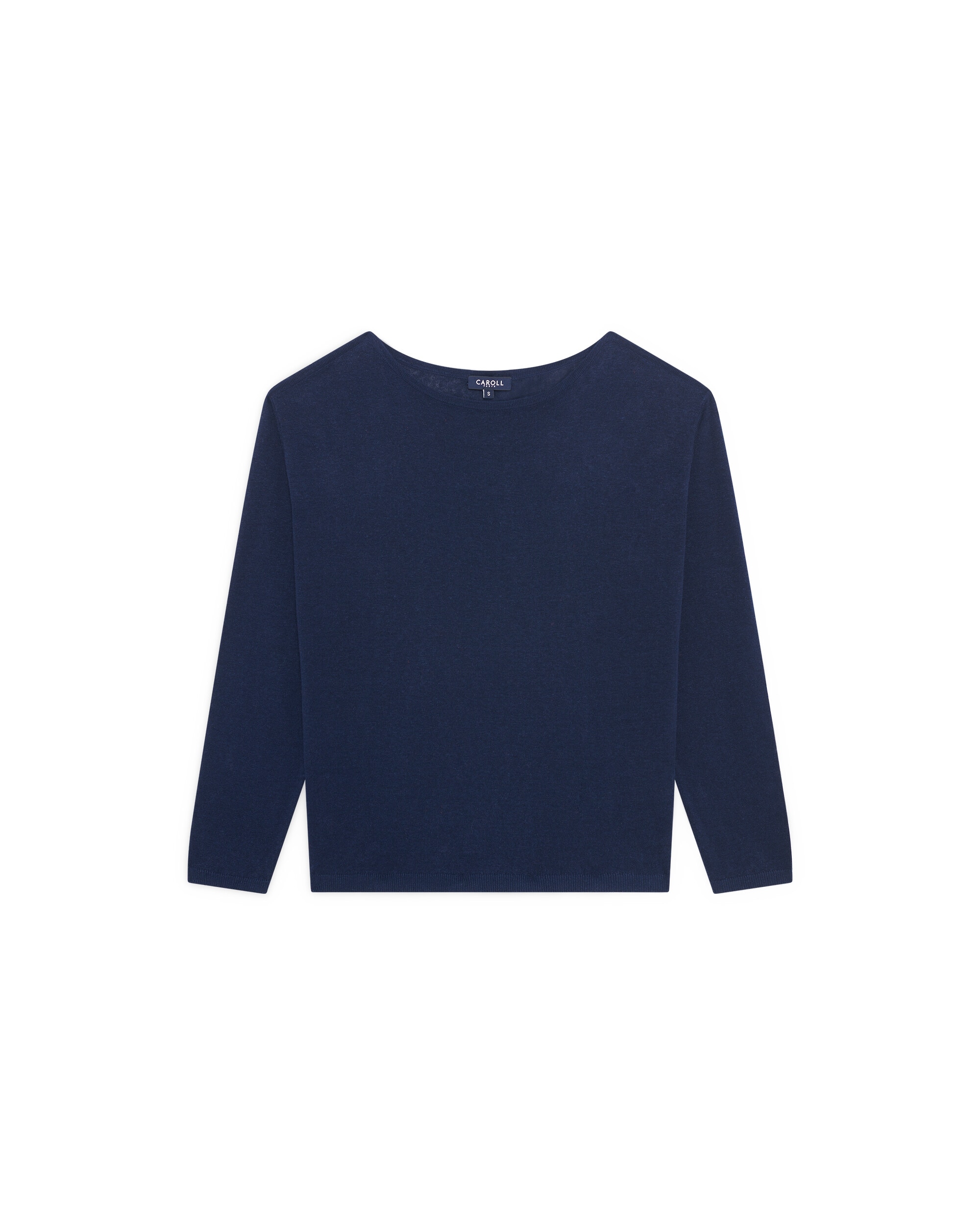 Camiseta de mujer en lino - Caroll - Azul marino Azul marino-4