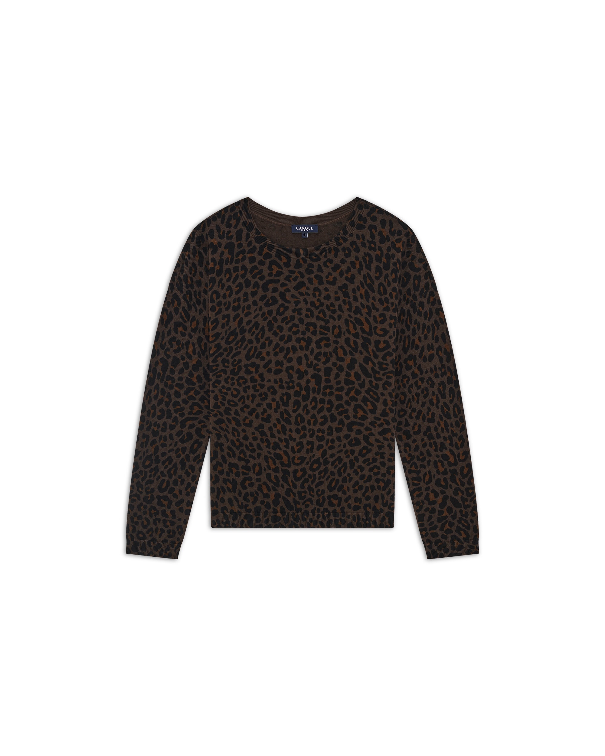 Camiseta de mujer con estampado animal - Marrón oscuro Marrón oscuro-4