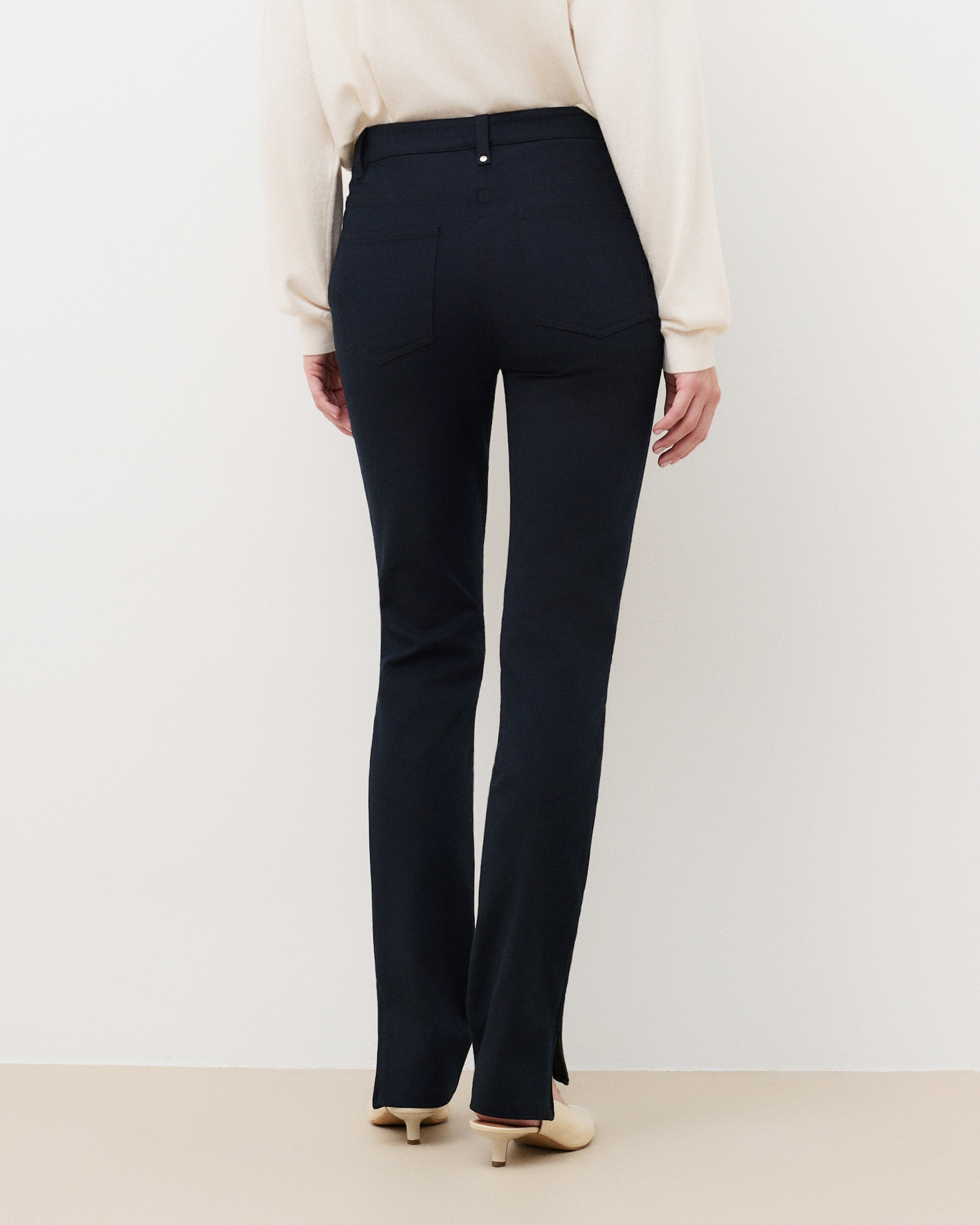 Pantalones de vestir de mujer de corte slim - Caroll - Azul marino Azul marino-2