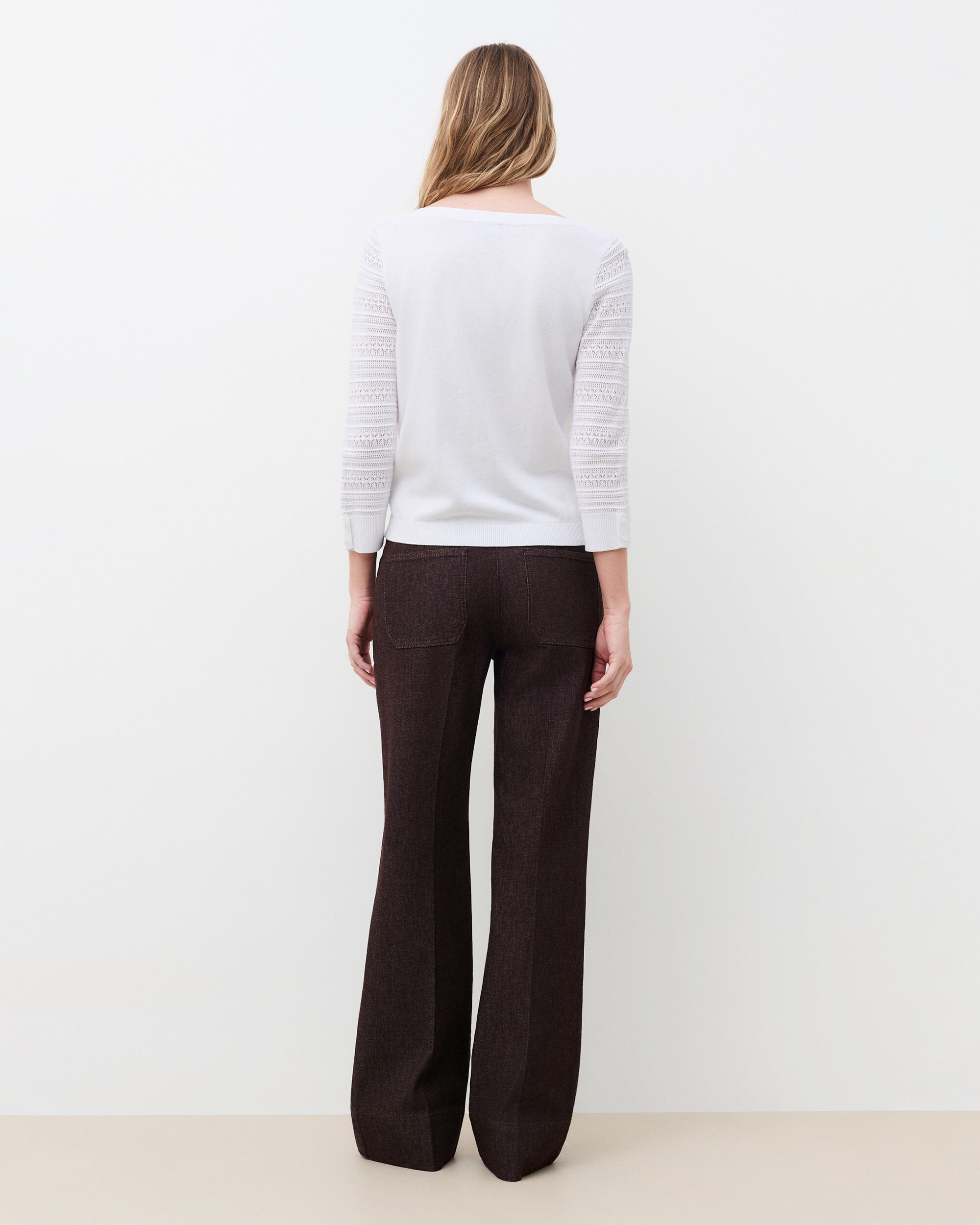 Jersey de mujer con escote redondo - Caroll - Crudo Crudo-2