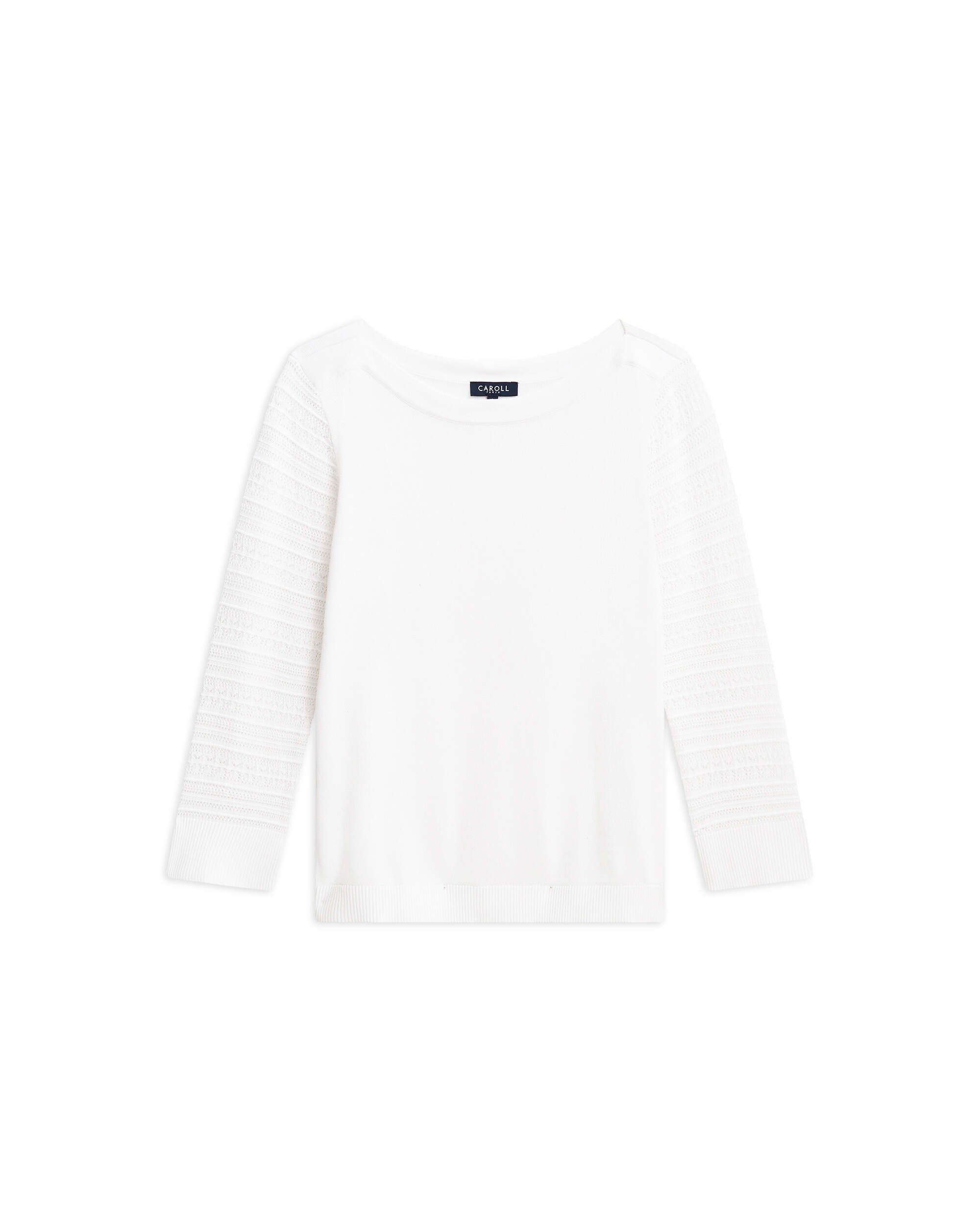 Jersey de mujer con escote redondo - Caroll - Crudo Crudo-4
