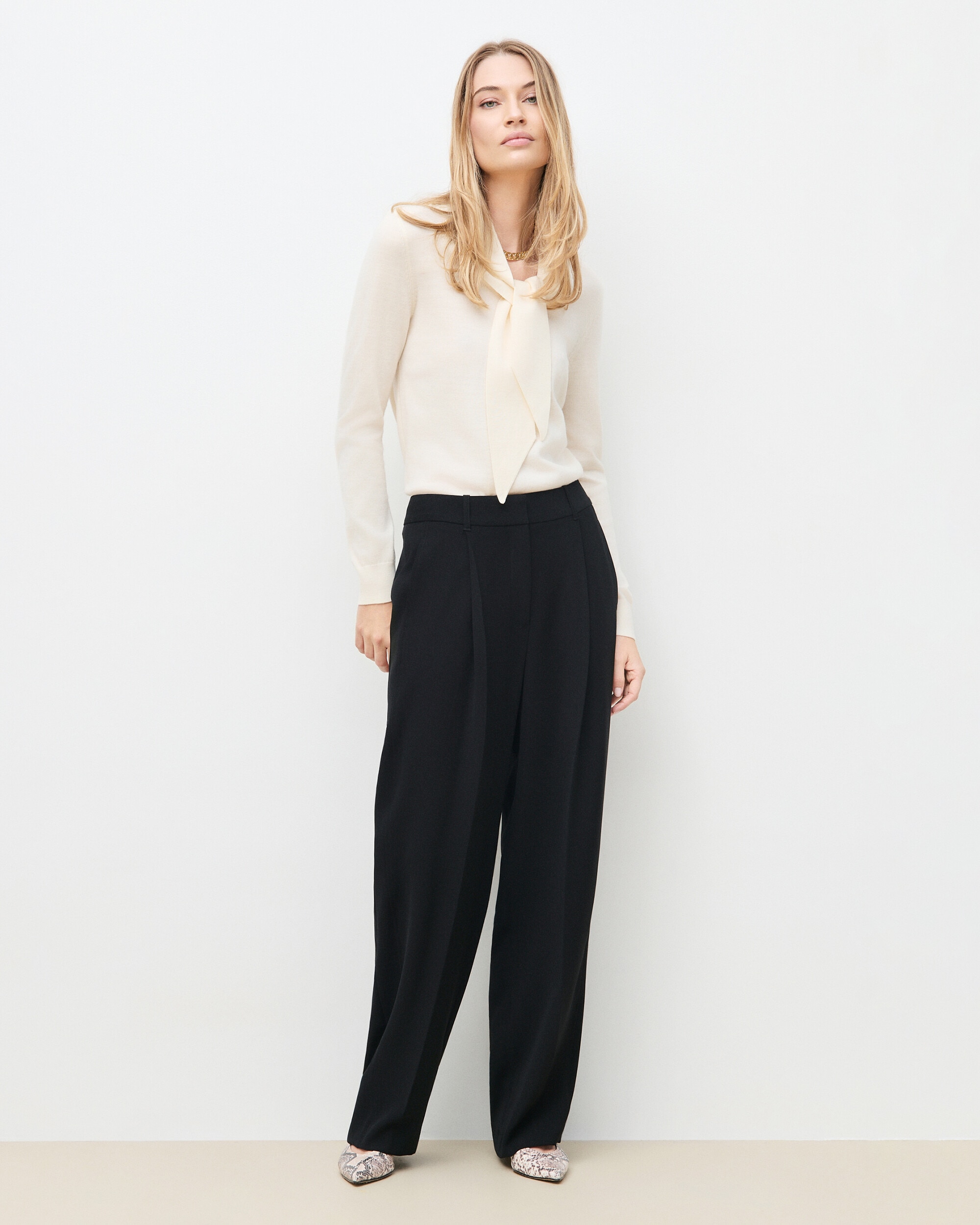 Jersey de mujer con lazo - Caroll - Crudo Crudo-1