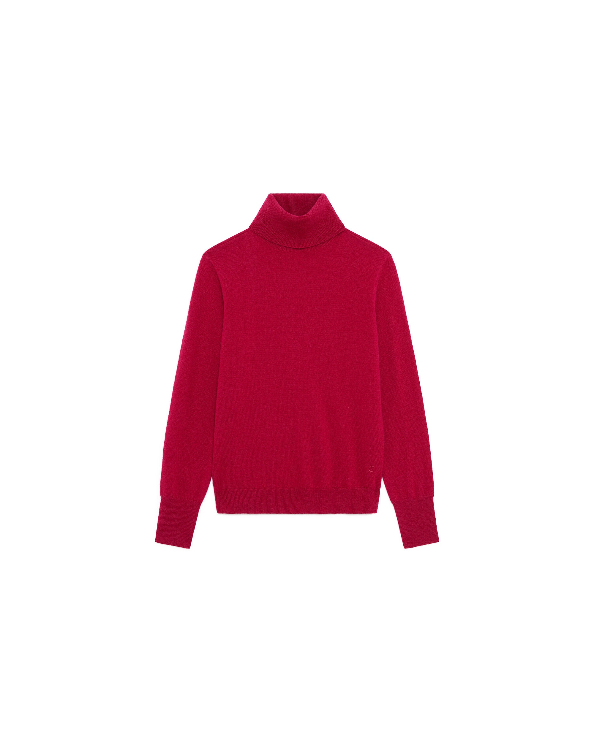 Imagen 4 de Jersey de mujer con cuello alto en cashmere 100% - Caroll - Fucsia Fucsia
