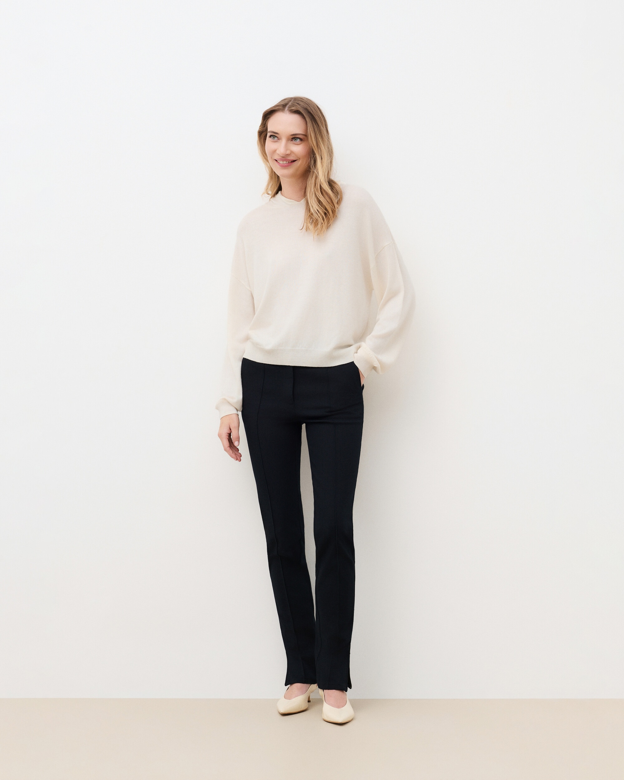 Imagen 0 de Jersey de mujer con capucha Crudo