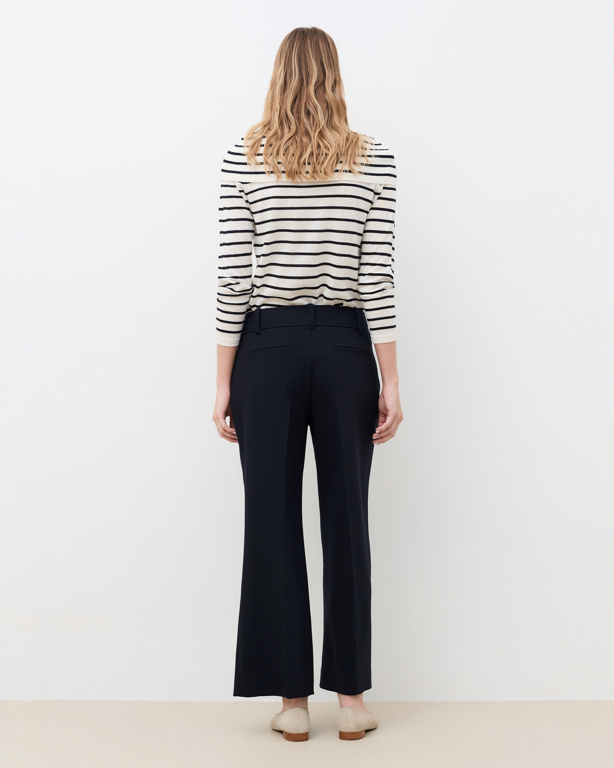 Pantalones de vestir de mujer con bolsillos - Caroll - Azul marino Azul marino-2