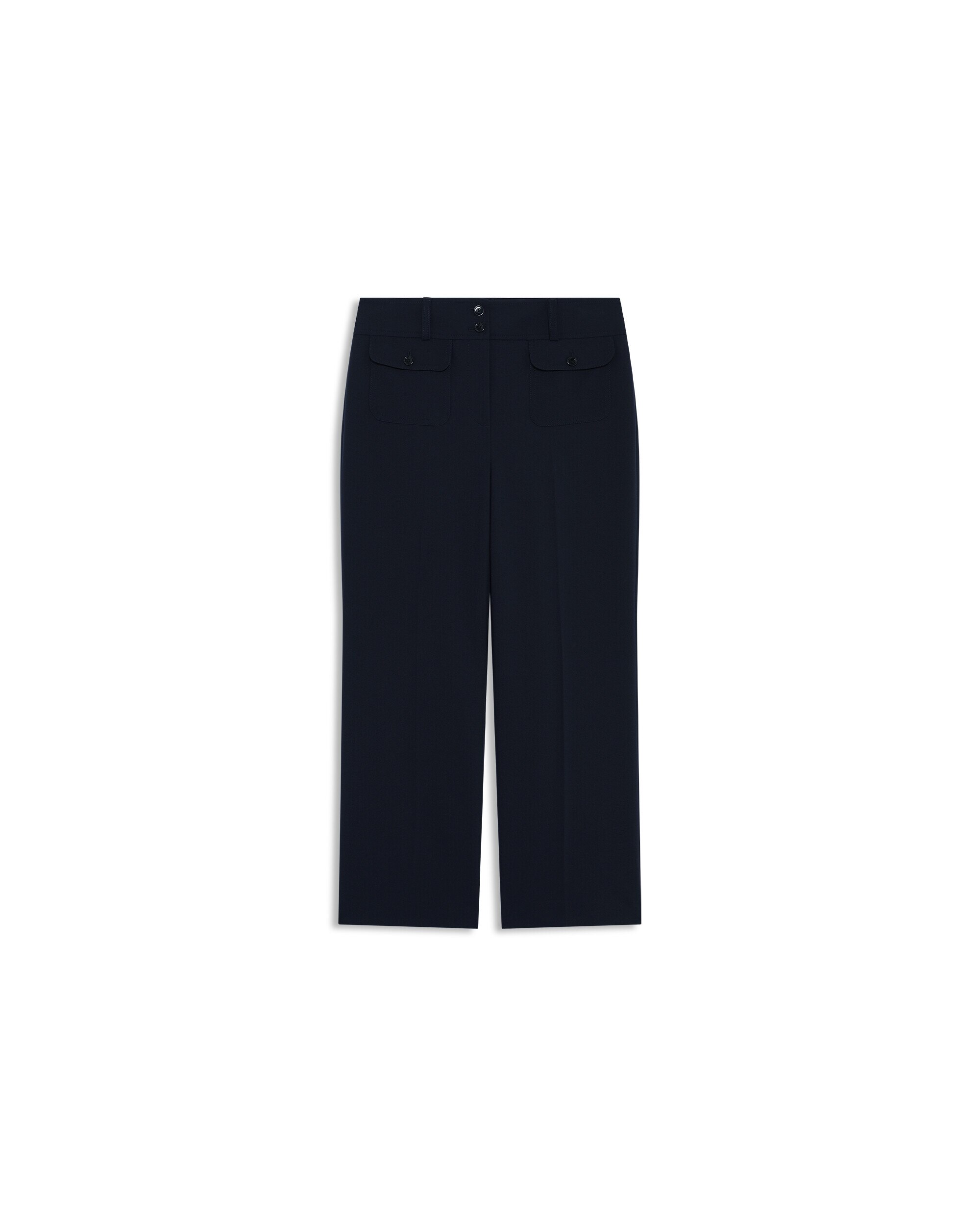 Pantalones de vestir de mujer con bolsillos - Caroll - Azul marino Azul marino-4