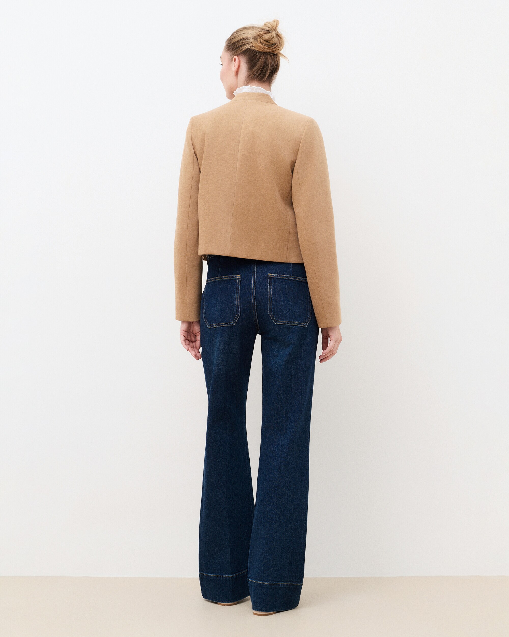 Chaqueta de mujer con botones - Caroll - Camel Camel-2