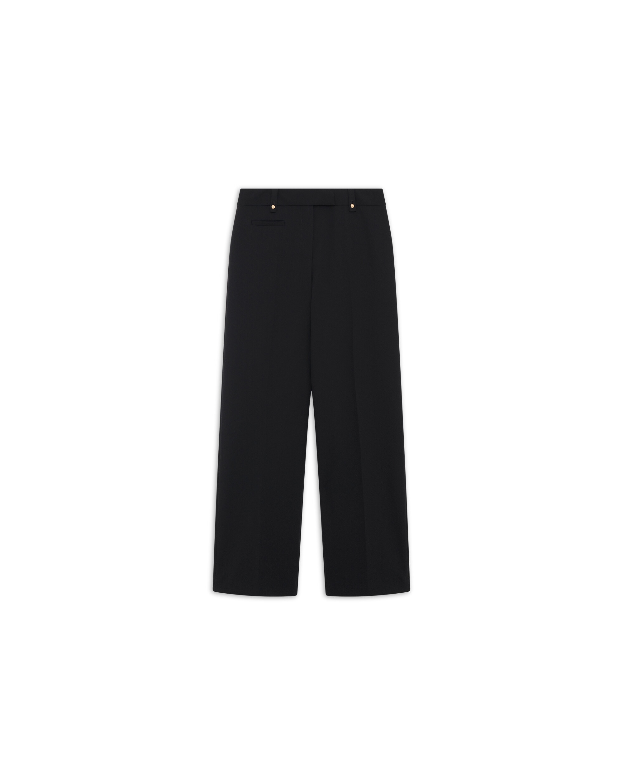 Pantalones anchos de mujer de tiro alto - Caroll - Negro Negro-4
