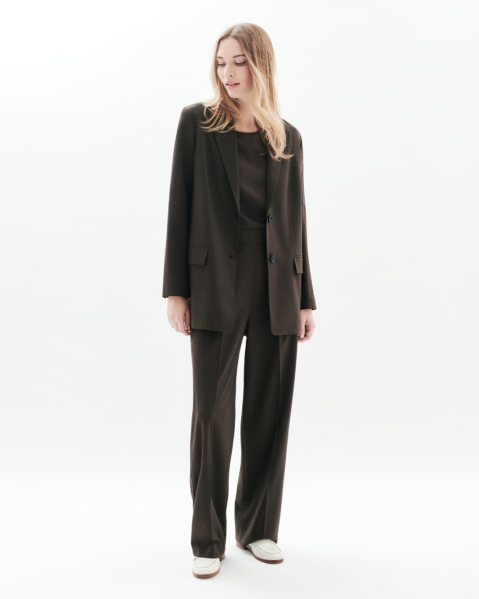 Imagen 0 de Blazer de mujer oversize Marrón oscuro