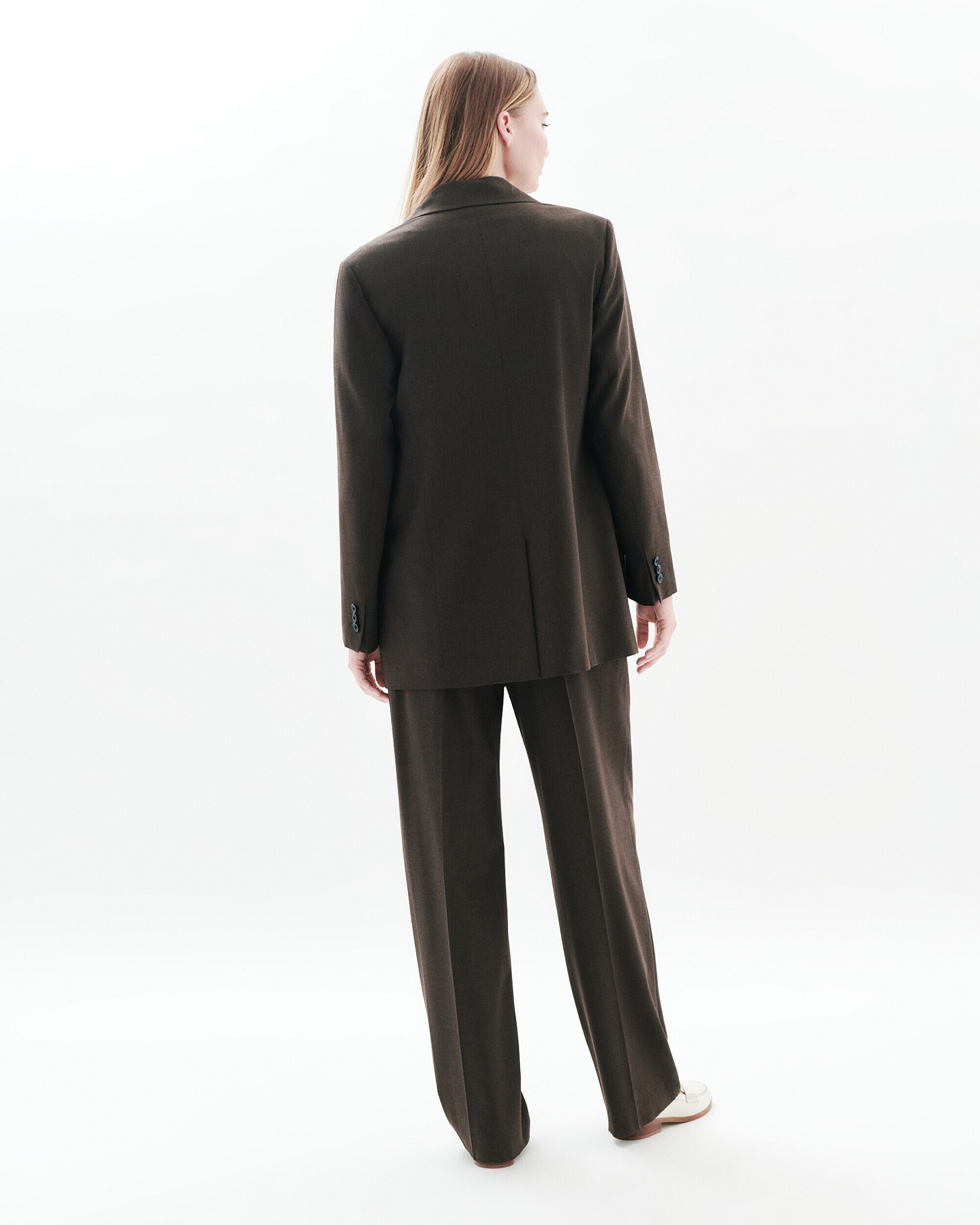 Blazer de mujer oversize - Caroll - Marrón oscuro Marrón oscuro-2