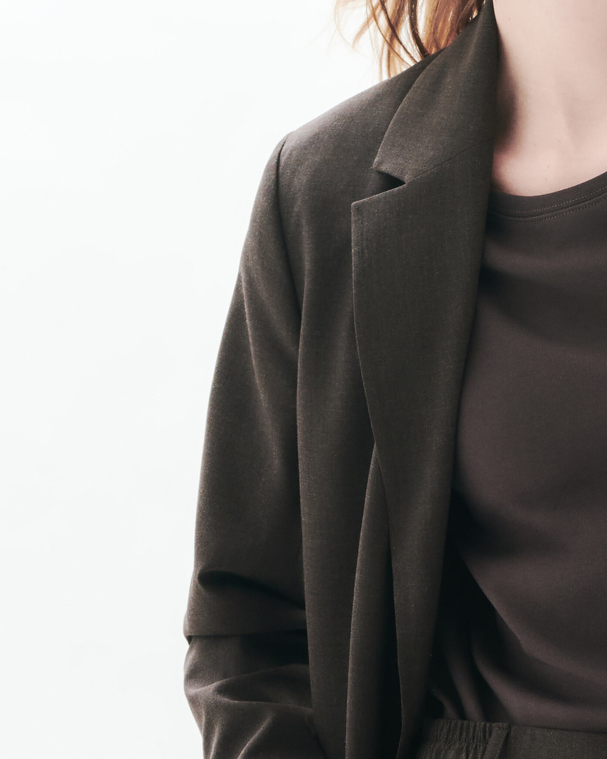 Blazer de mujer oversize - Caroll - Marrón oscuro Marrón oscuro-3