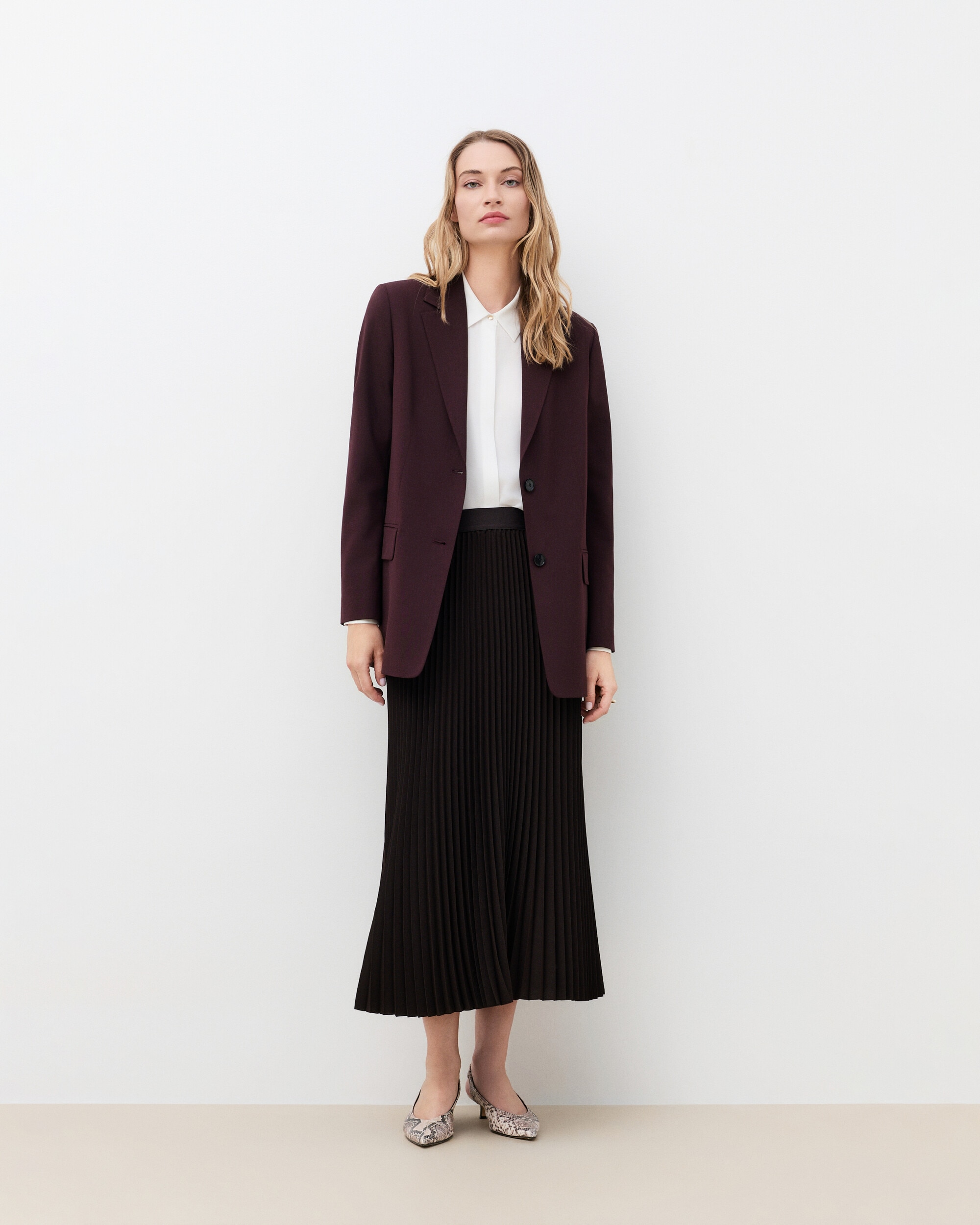 Blazer de mujer oversize - Caroll - Ciruela Ciruela-1