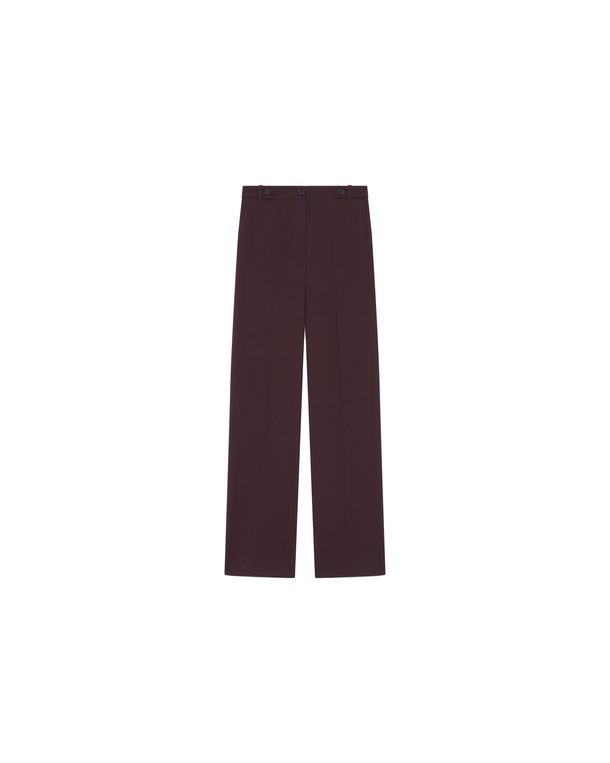 Pantalones de vestir de mujer de tiro alto - Caroll - Ciruela Ciruela-4